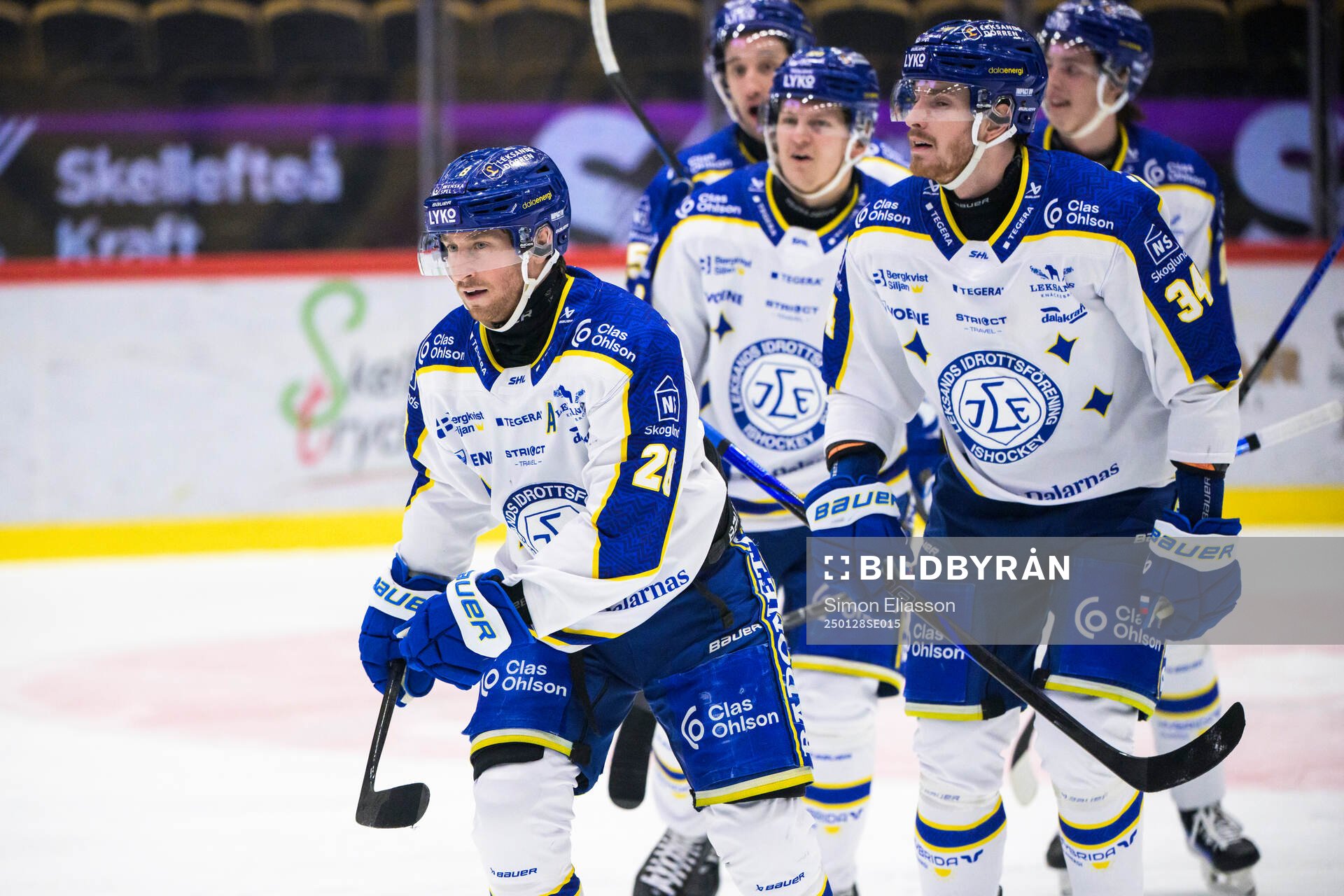 Leksands Justin Glenn Kloos jublar