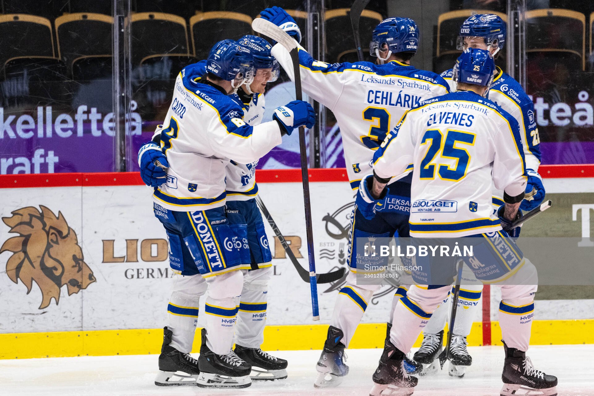 Leksands Axel Rindell jublar
