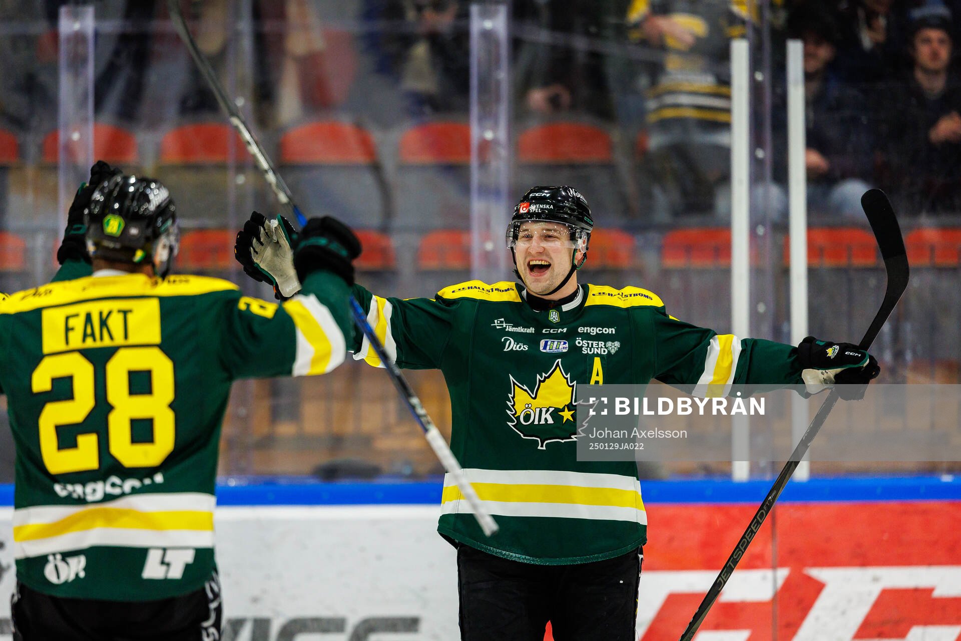 Östersunds Alexander Anderberg jublar