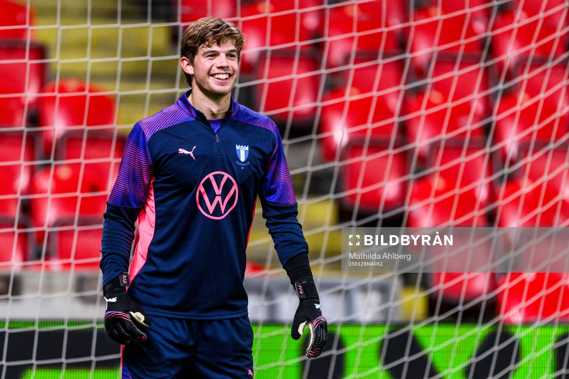Goalkeeper Melker Ellborg of Malmö FF