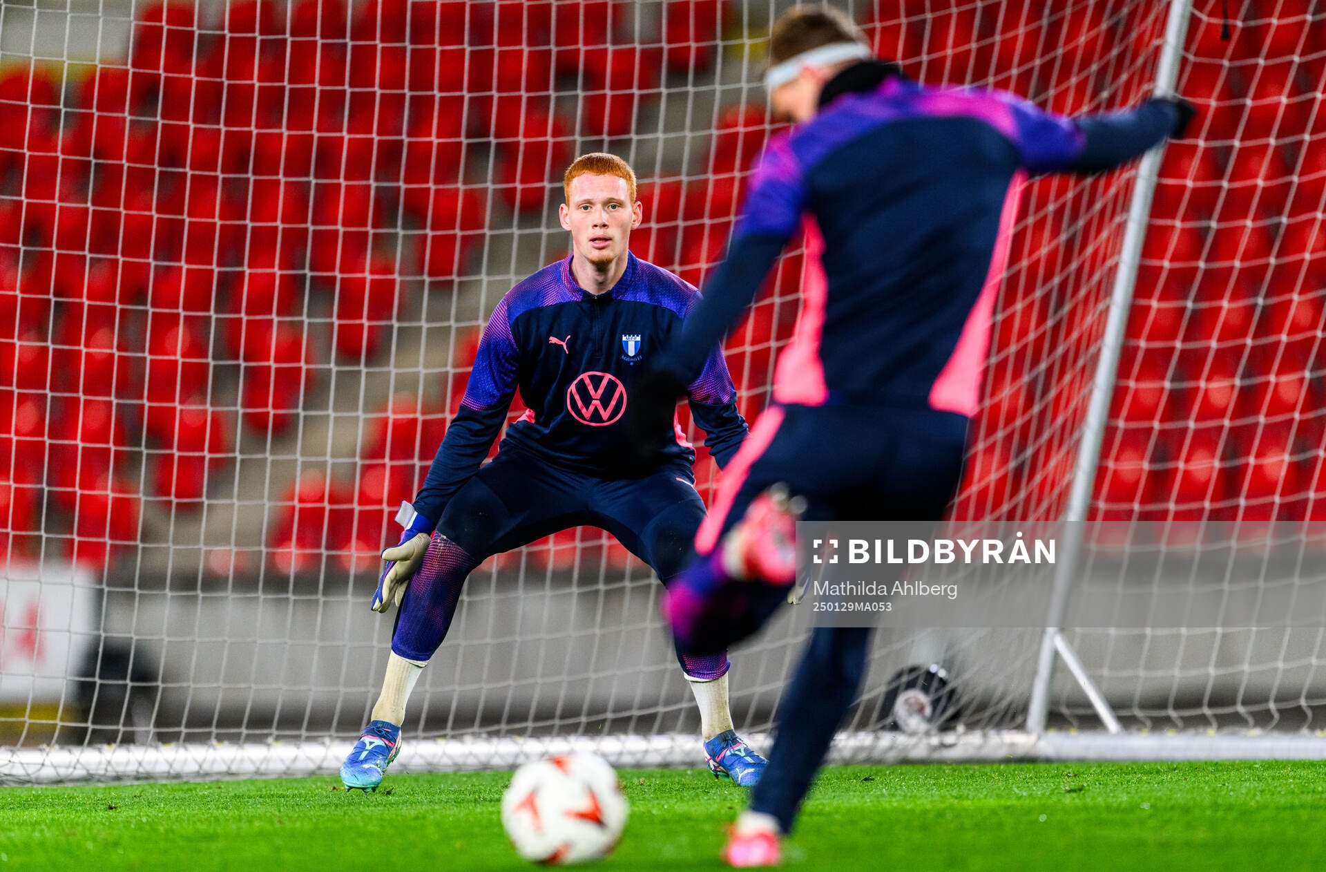 Goalkeeper Joakim Persson of Malmö FF