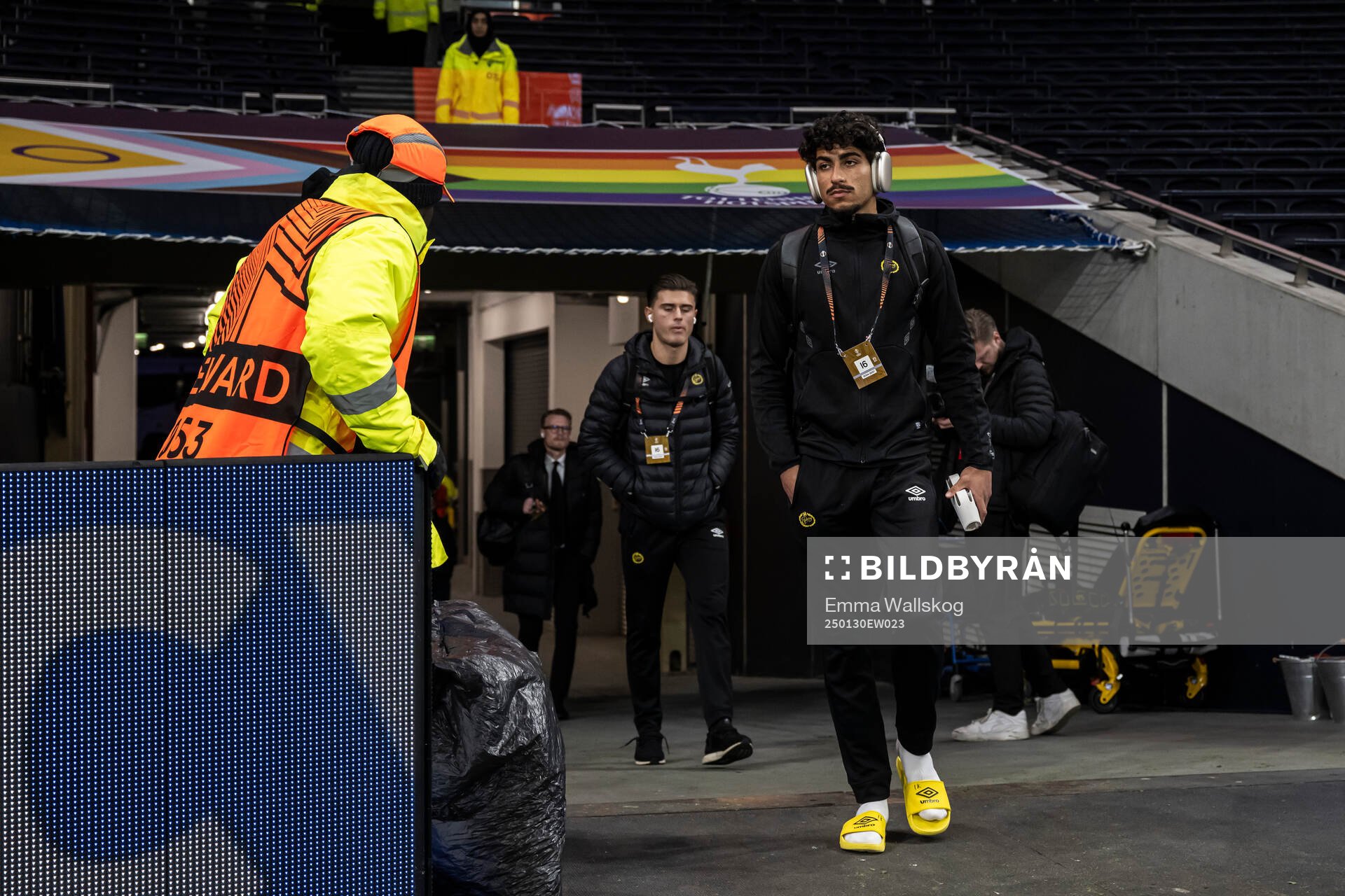 Ahmed Qasem of Elfsborg ahaed of the UEFA Europa League