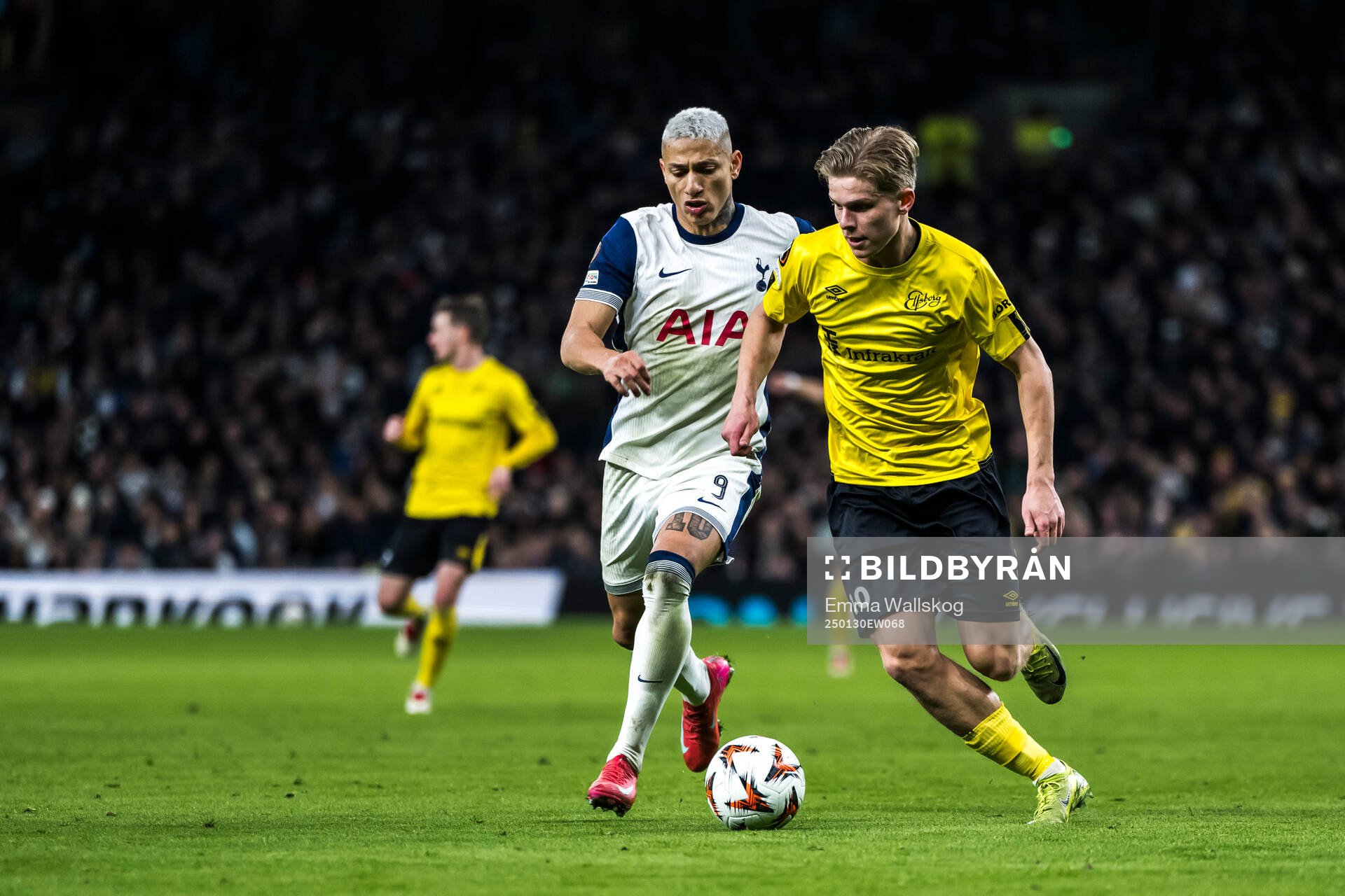 Richarlison of Tottenham Hotspur and Gottfrid Rapp of