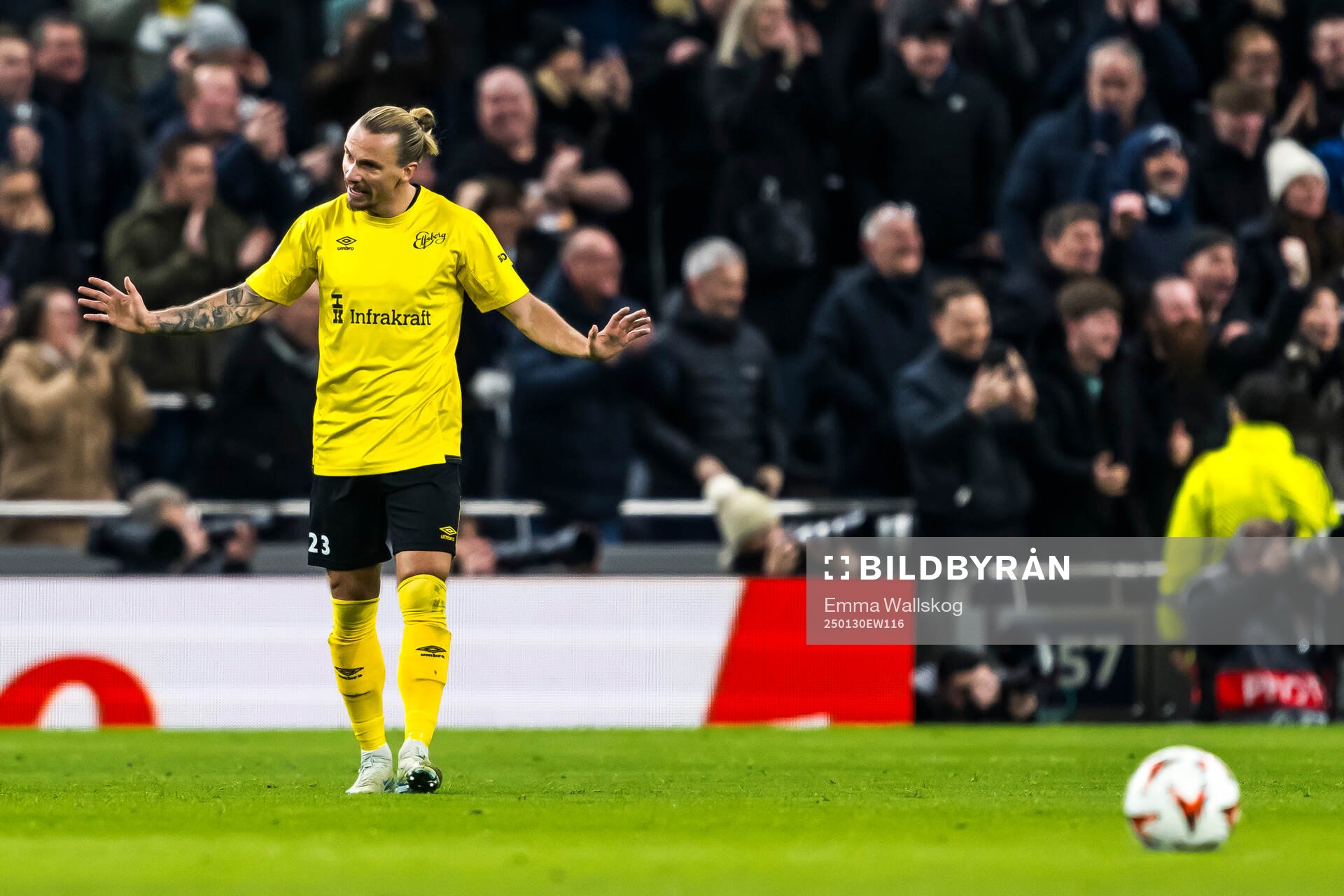 Niklas Hult of Elfsborg looks dejected