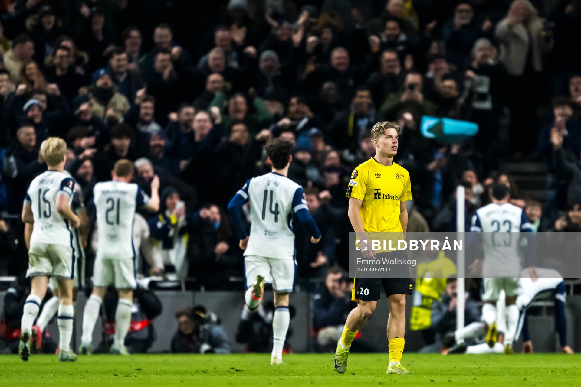 Gottfrid Rapp of Elfsborg looks dejected