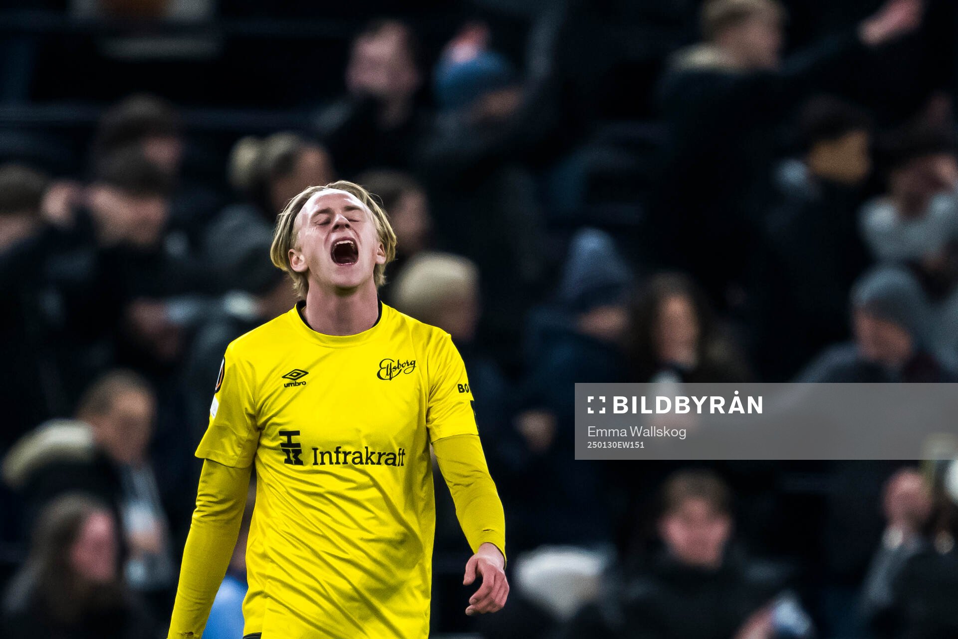 Ludvig Richtnér of Elfsborg looks dejected