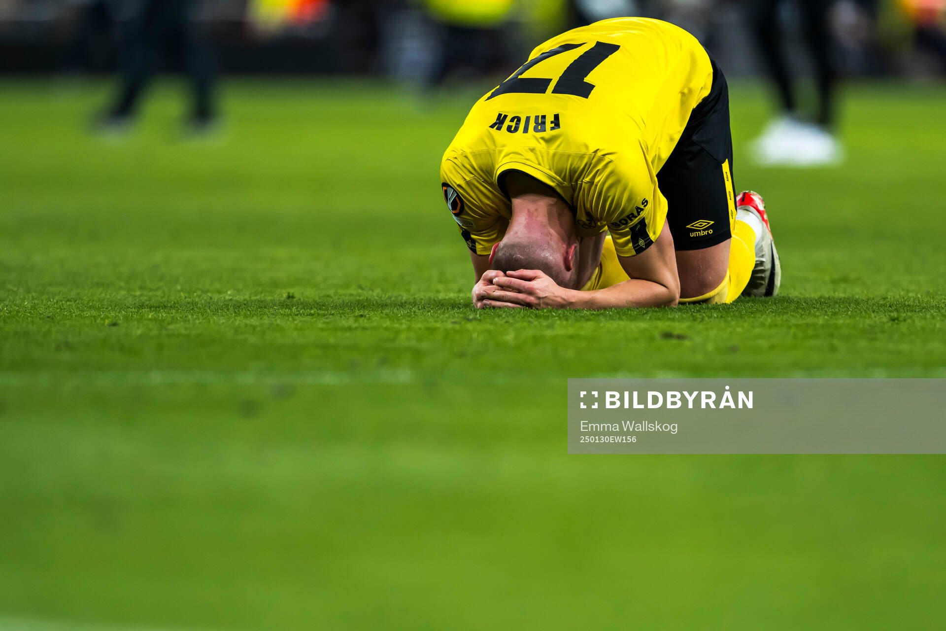Per Frick of Elfsborg looks dejected