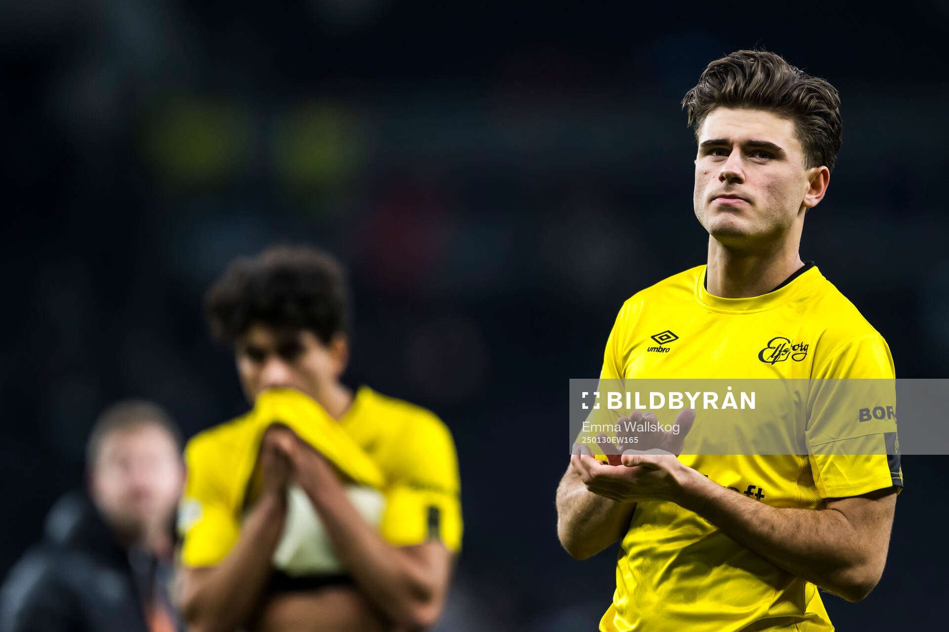 Besfort Zeneli of Elfsborg looks dejected
