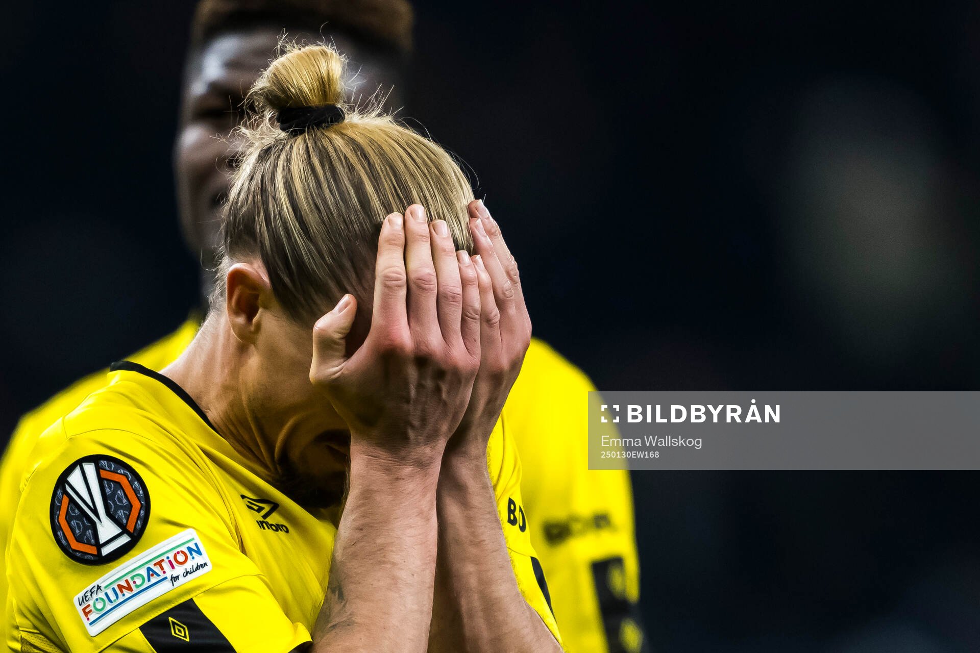 Niklas Hult of Elfsborg looks dejected