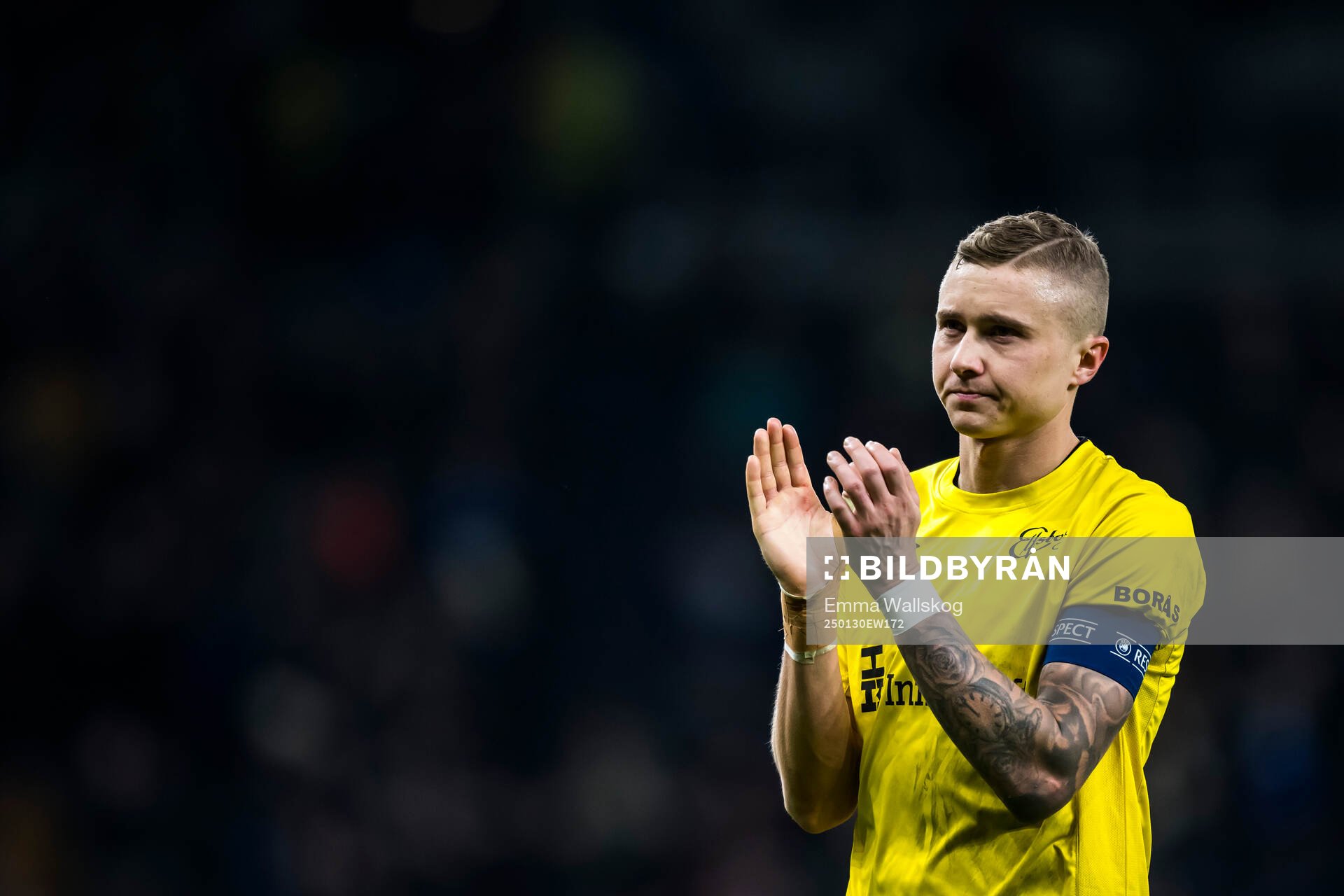 Sebastian Holmen of Elfsborg looks dejected