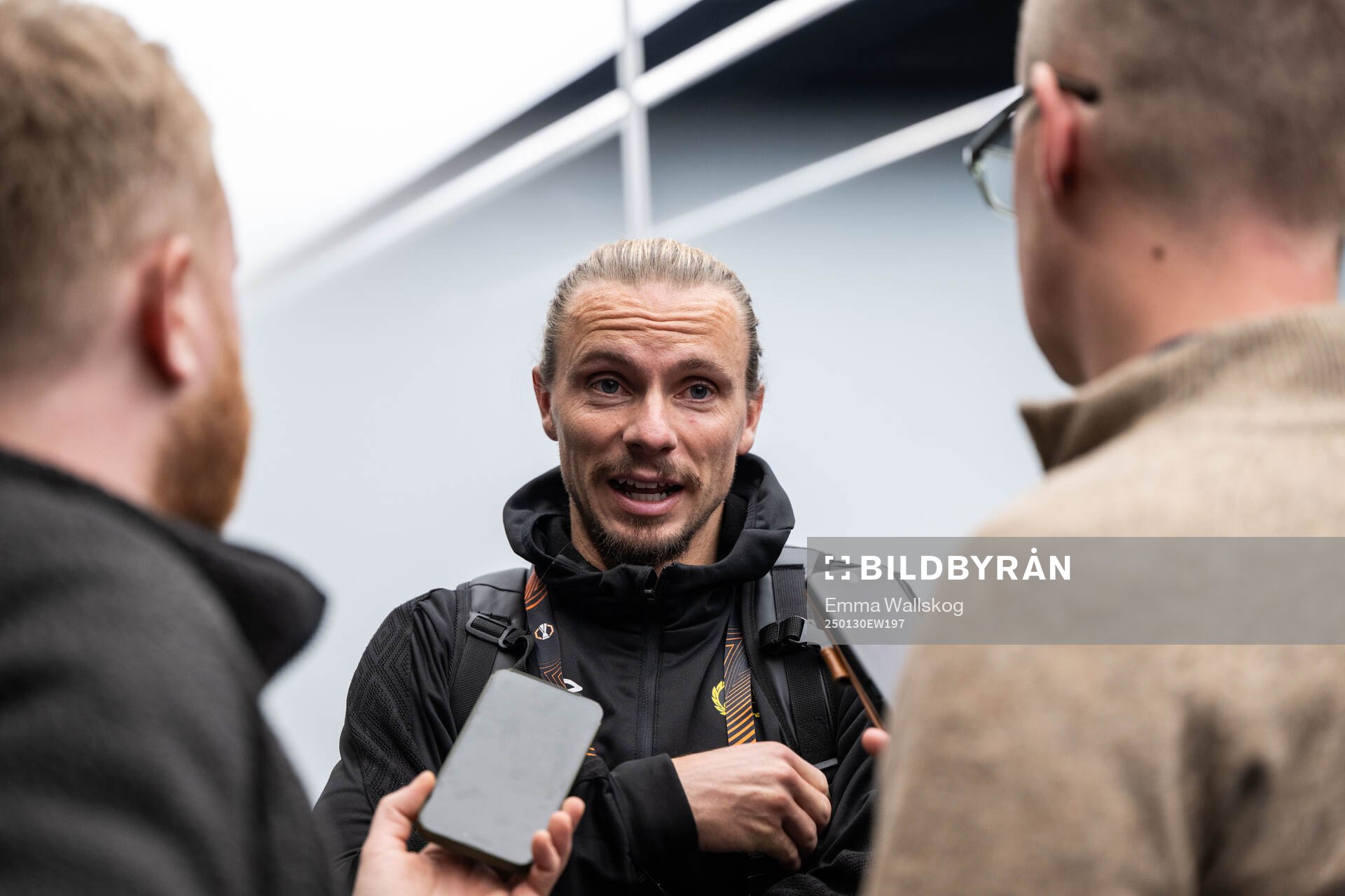 Niklas Hult of Elfsborg in mixed zone