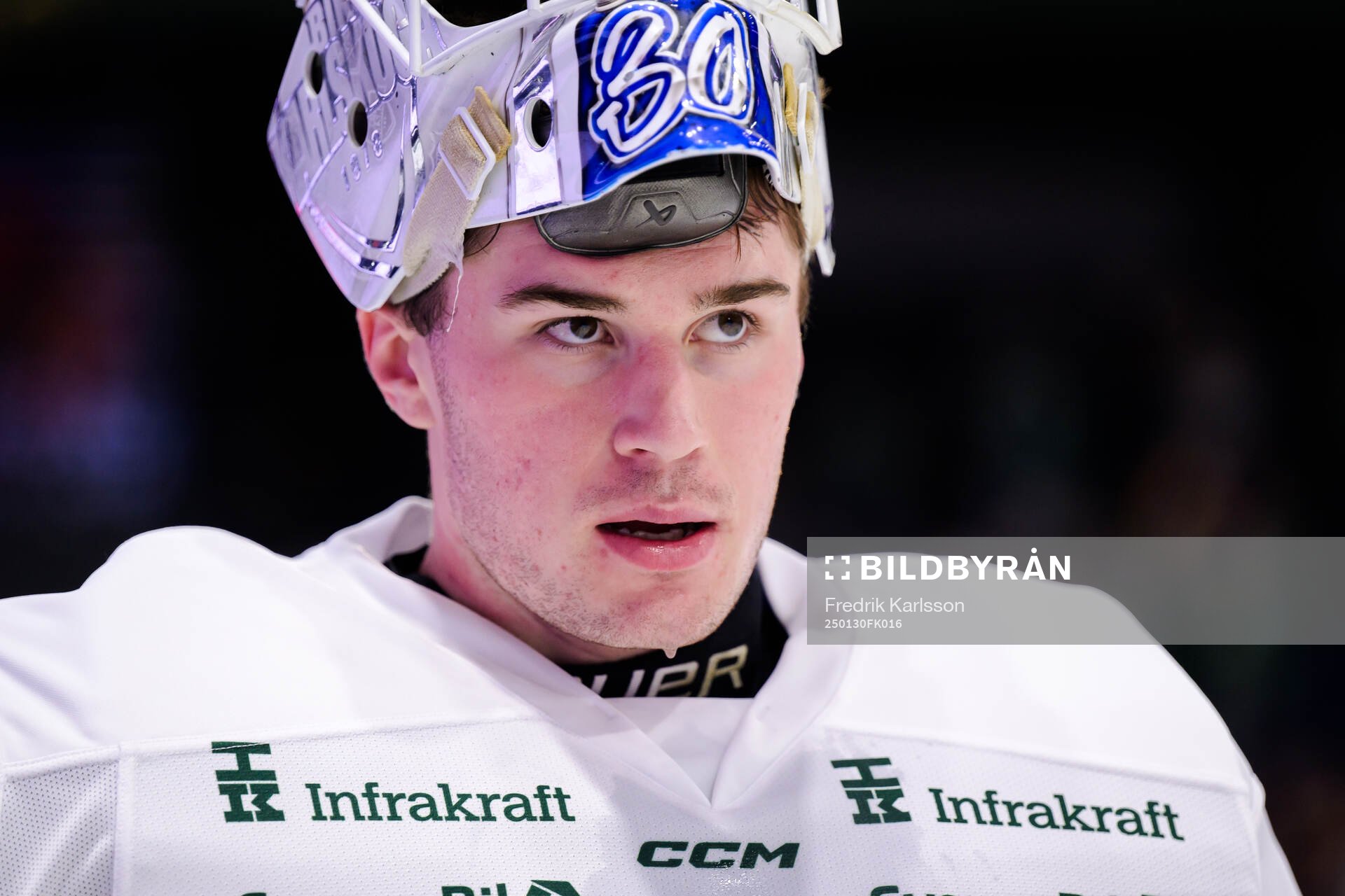 Färjestads målvakt Samuel Jonsson