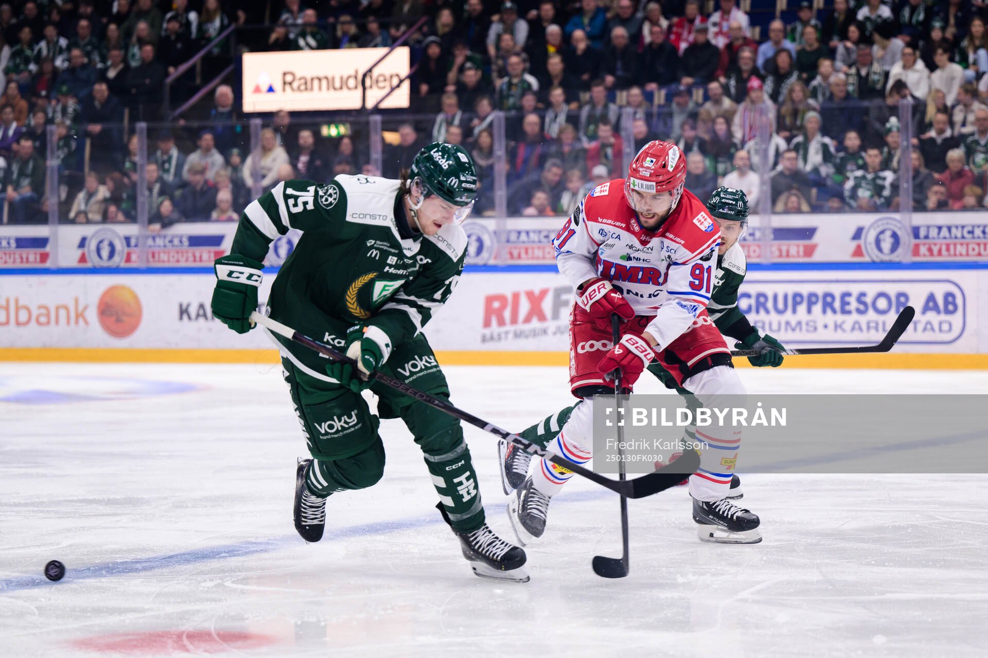 Färjestads Jeremy Salvas Groleau och Timrås Magnus