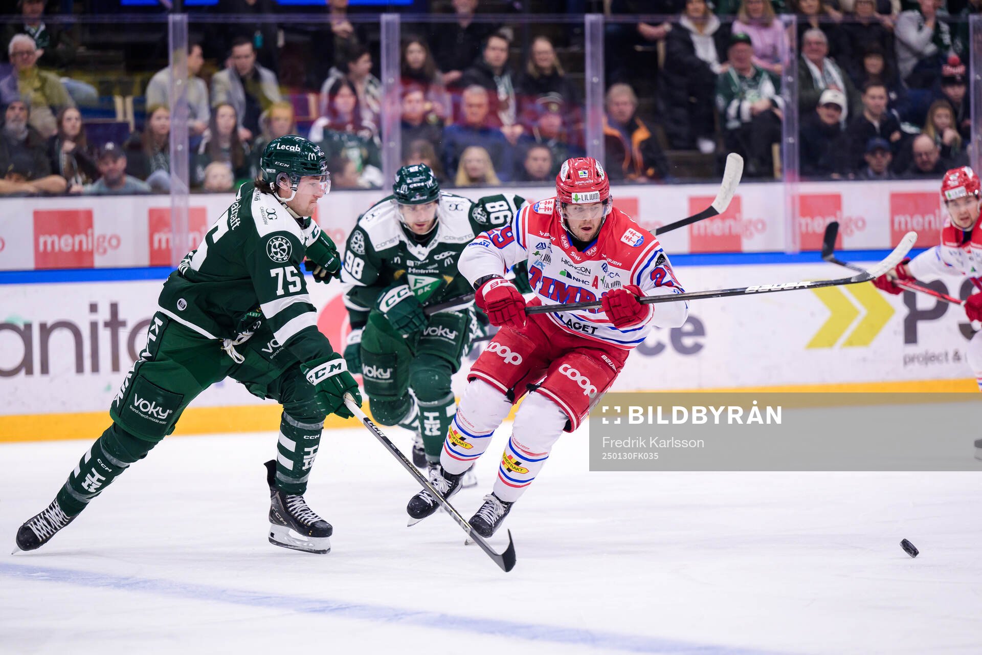 Färjestads Jeremy Salvas Groleau och Timrås Filip