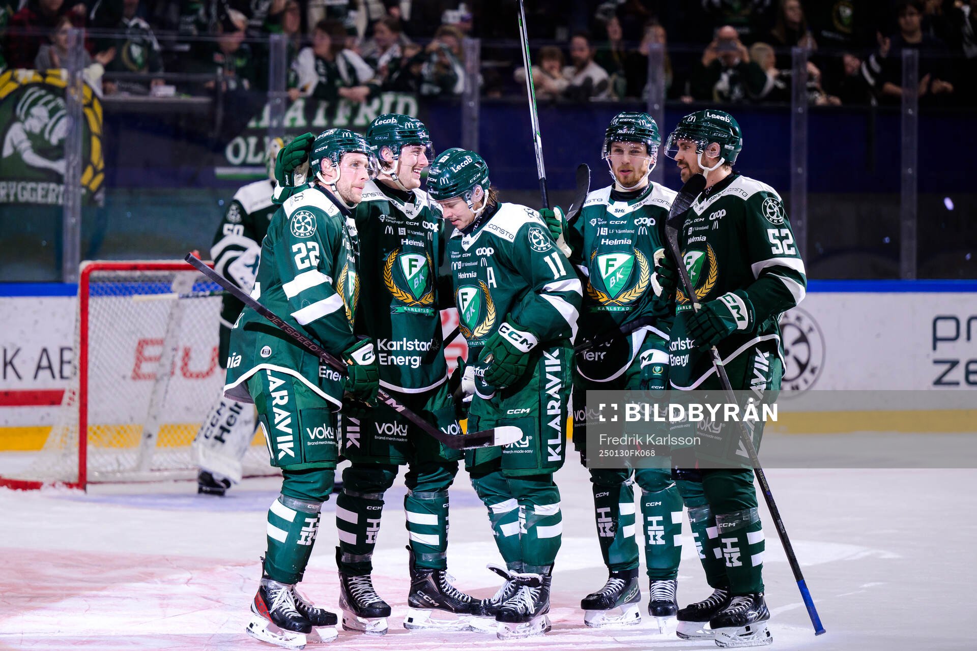 Färjestads Per Åslund, Jeremy Salvas Groleau, Joakim