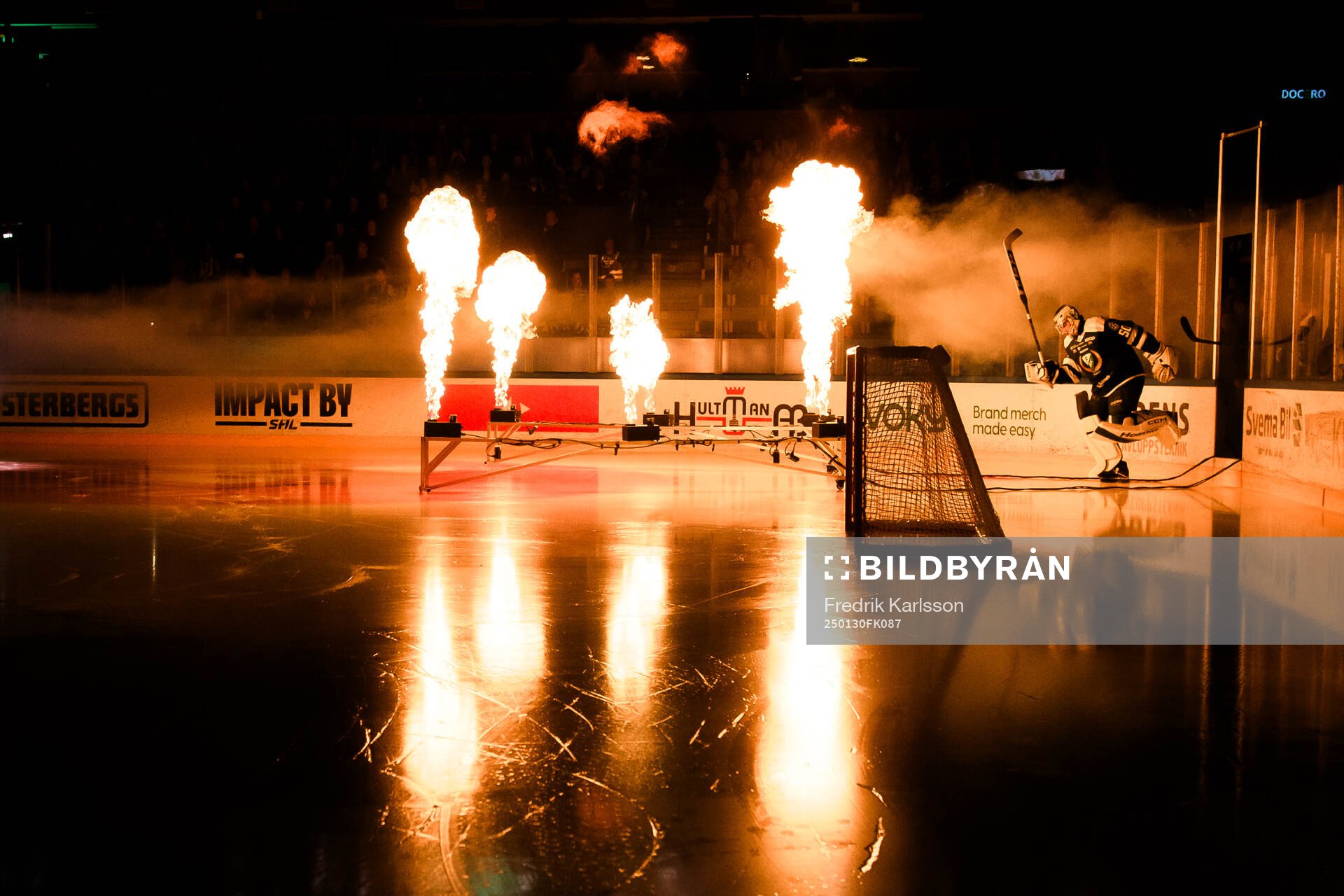 Färjestads målvakt Damian Clara