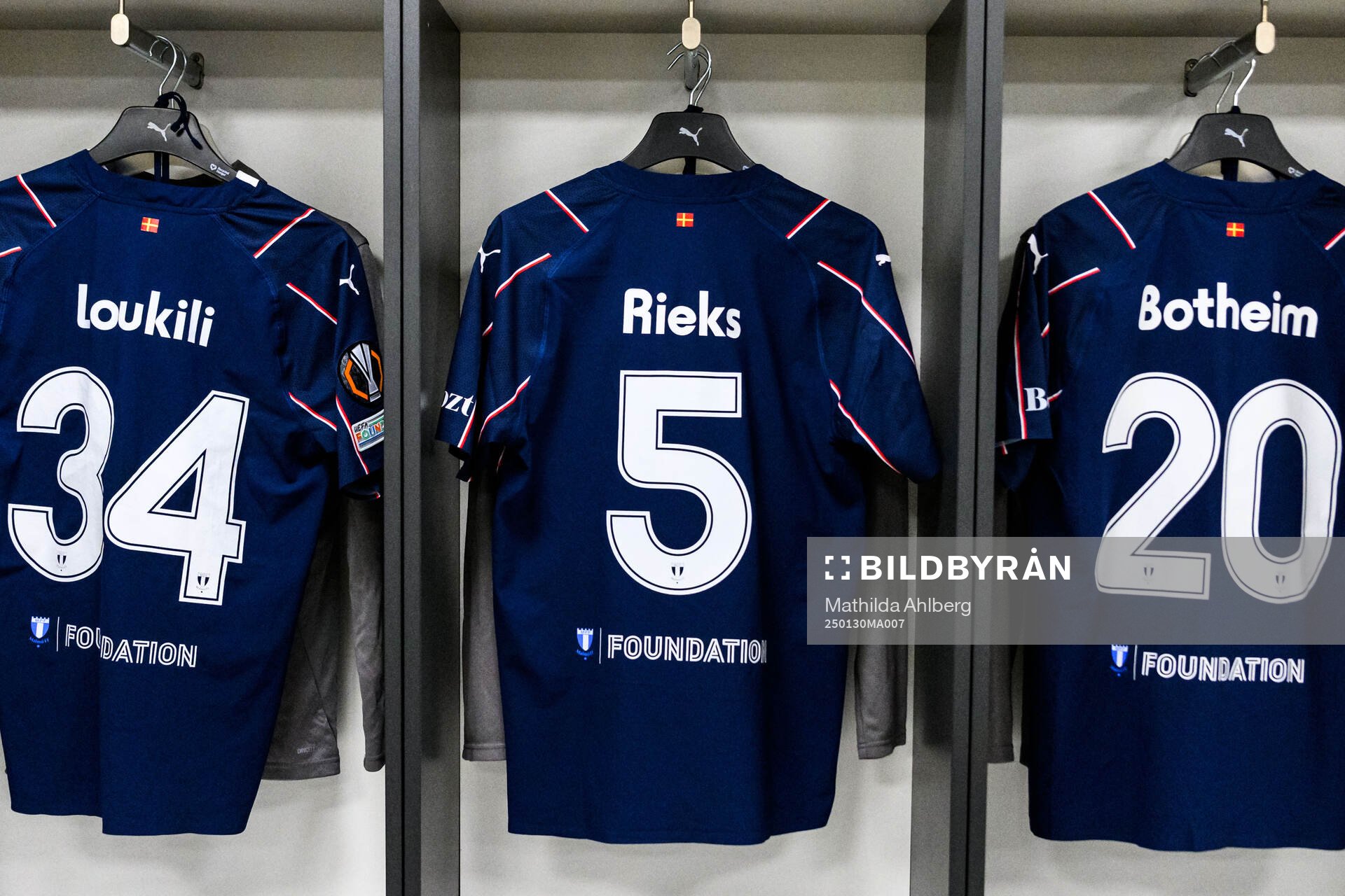 The kit of Søren Rieks of Malmö FF