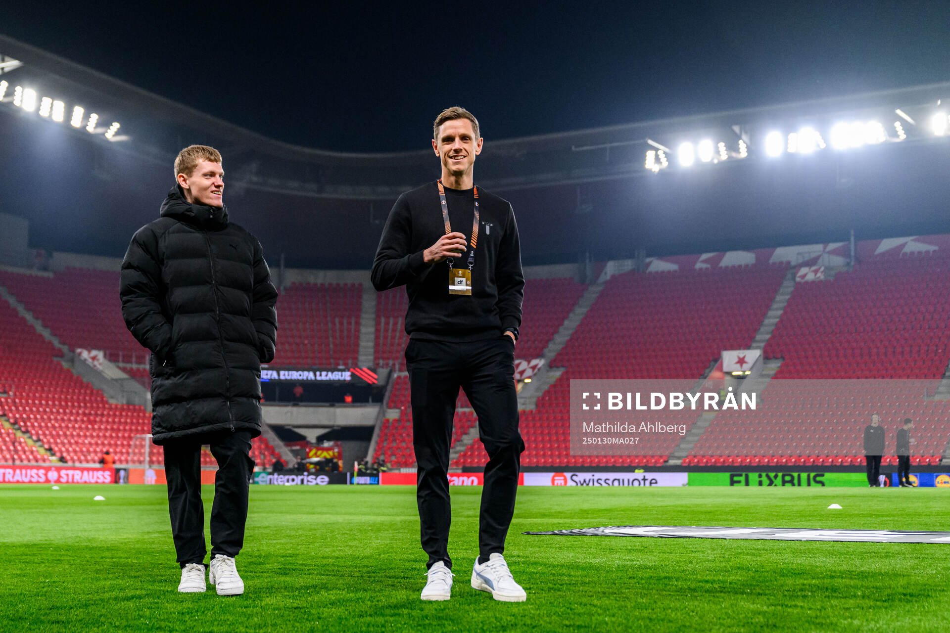 Sebastian Jörgensen and Søren Rieks of Malmö FF