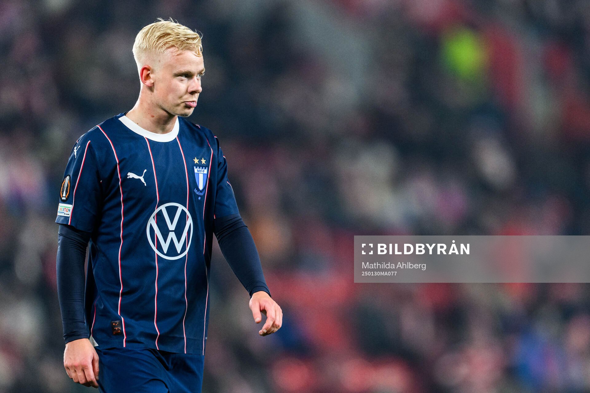 Otto Rosengren of Malmö FF looks dejected