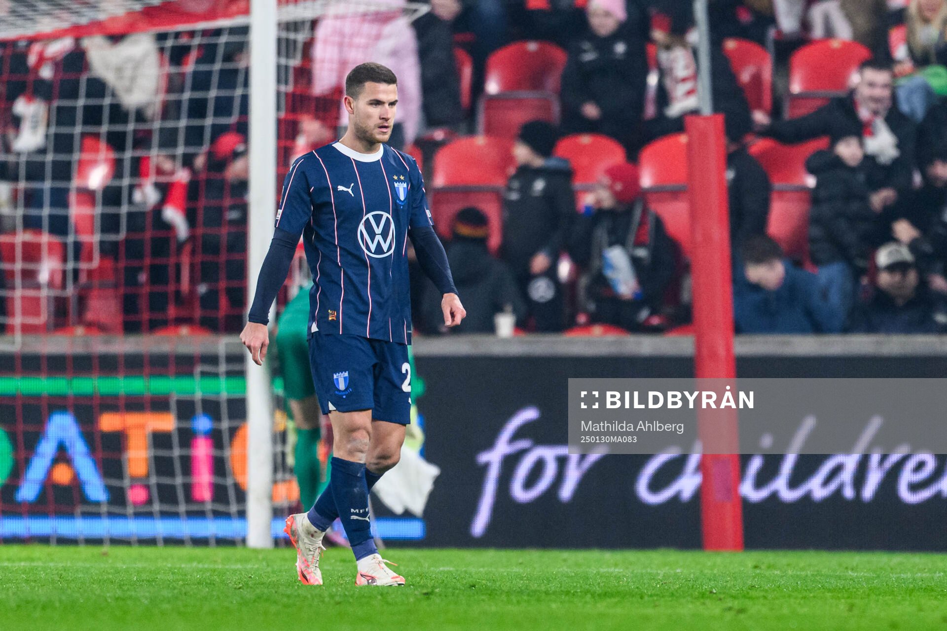 Gabriel Busanello of Malmö FF looks dejected