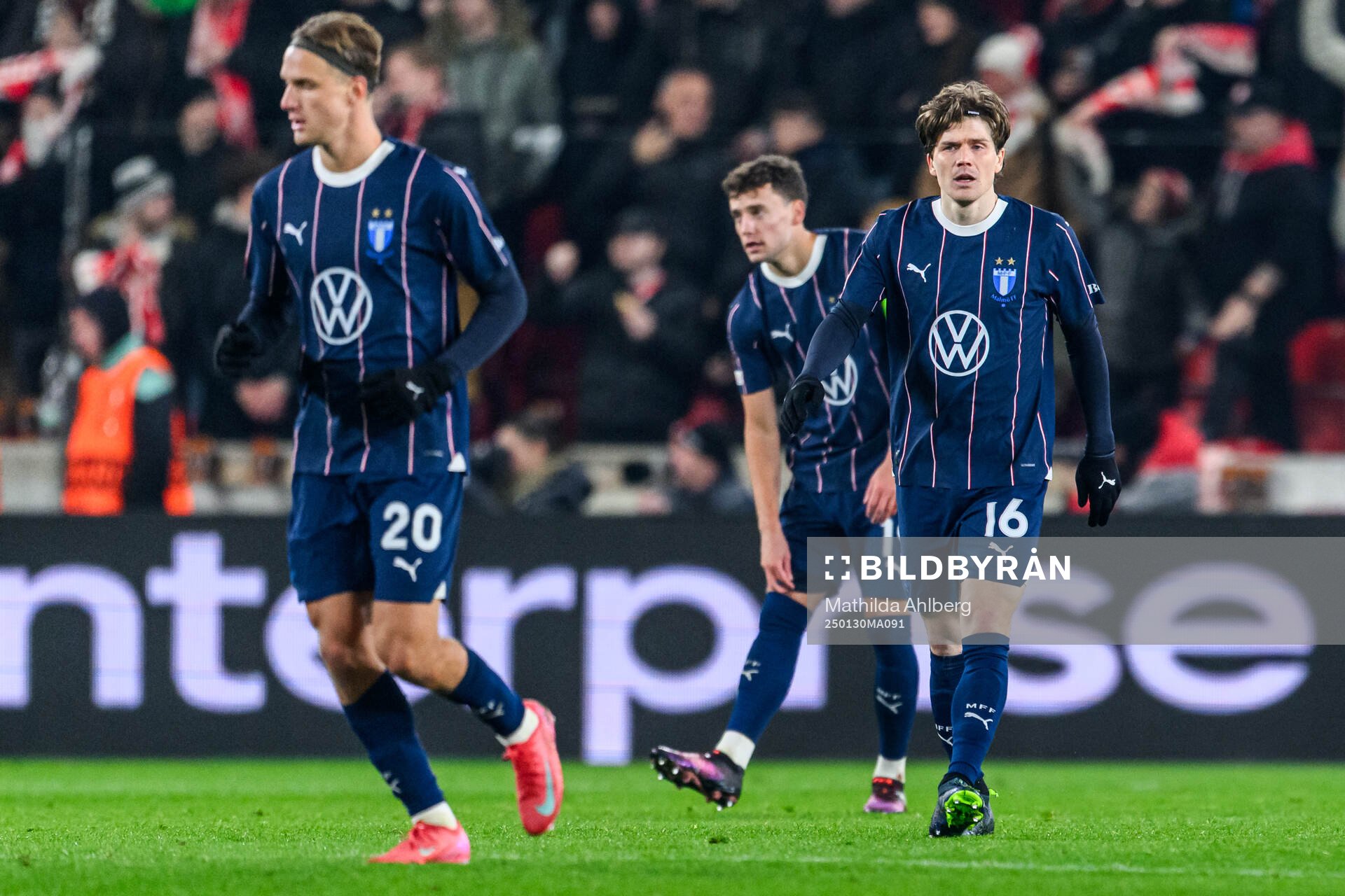 Oliver Berg of Malmö FF looks dejected