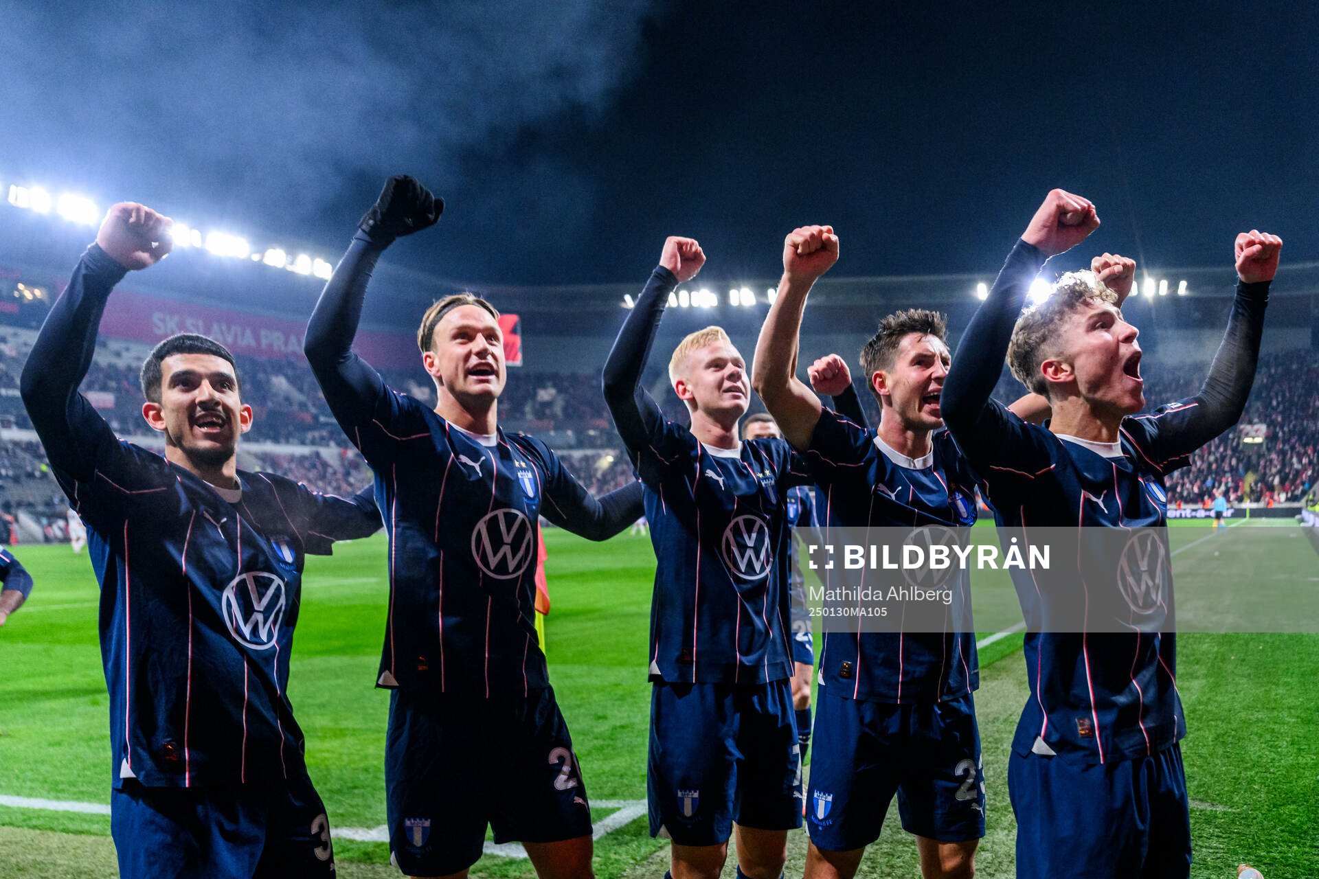 Hugo Bolin of Malmö FF celebrates