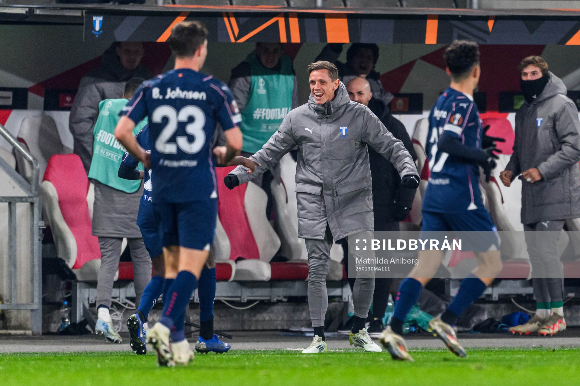 Søren Rieks celebrates