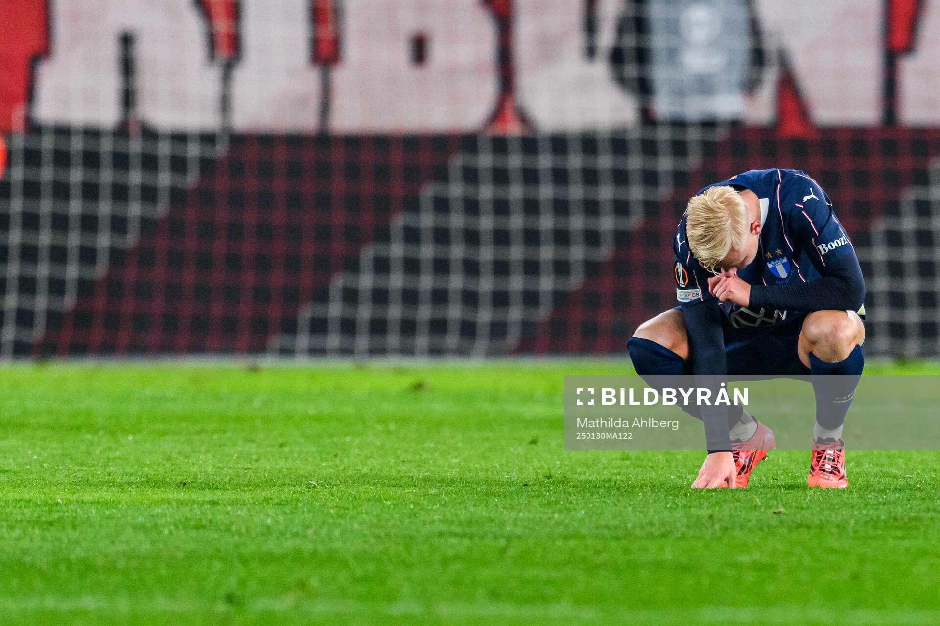 Otto Rosengren of Malmö FF looks dejected