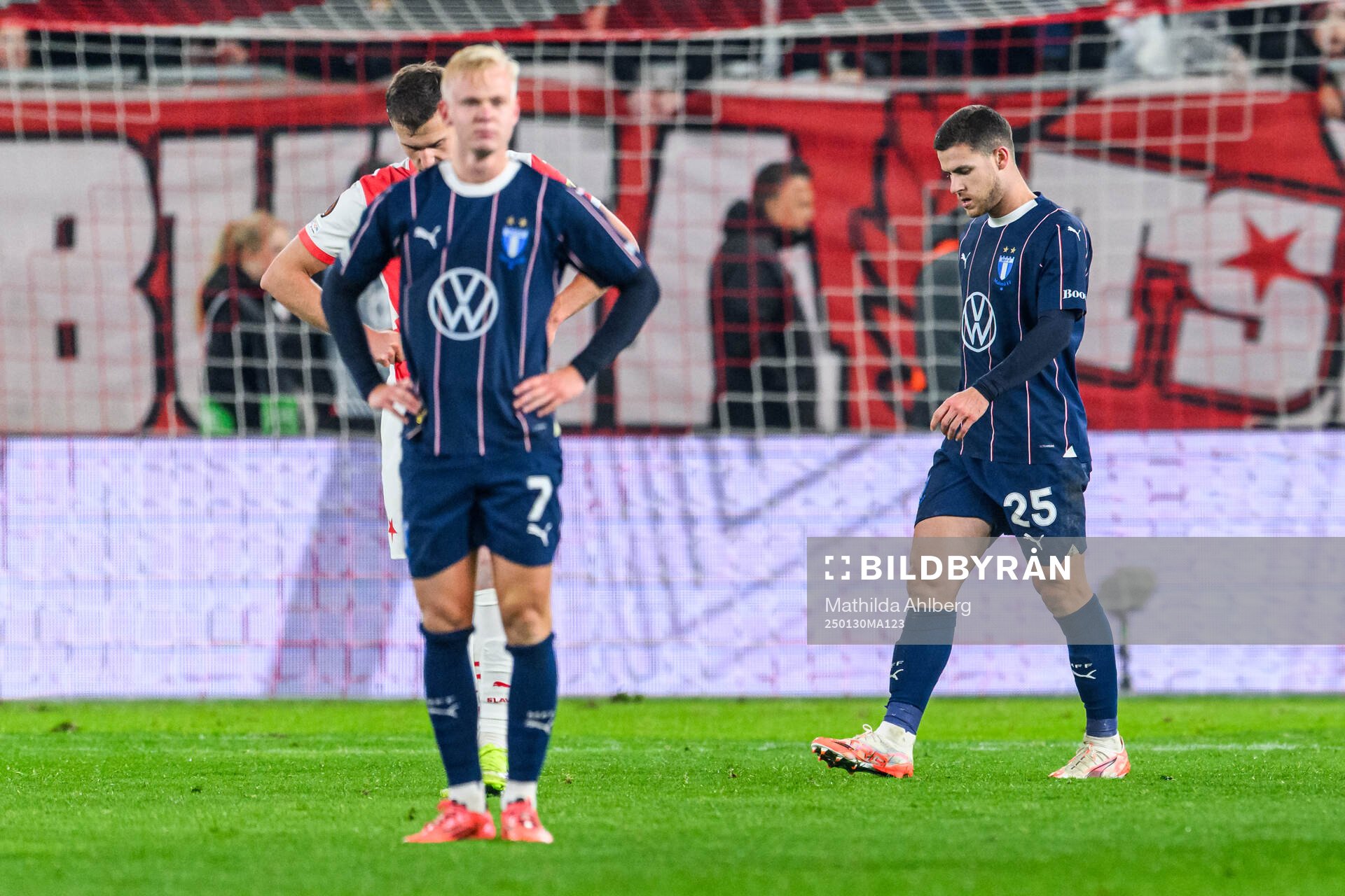 Otto Rosengren and Gabriel Busanello of Malmö FF look