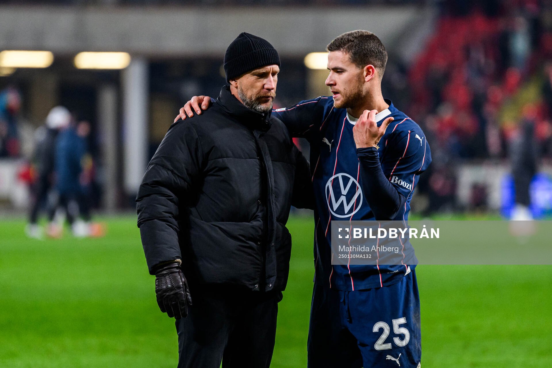 Head coach Henrik Rydström and Gabriel Busanello of Malmö