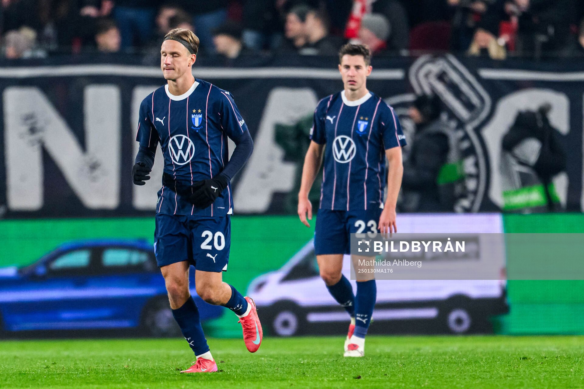 Erik Botheim of Malmö FF looks dejected