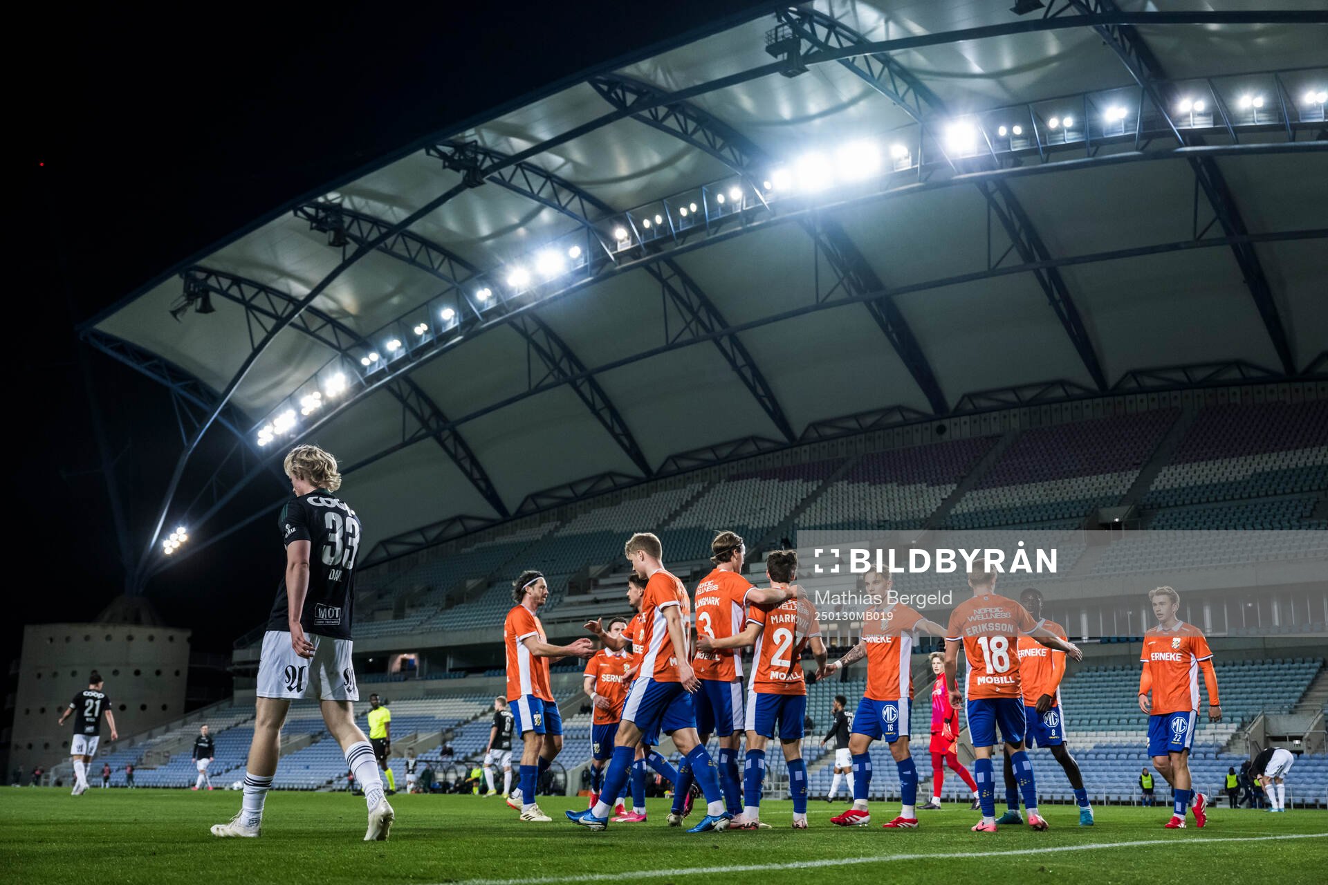 Eman Markovic of IFK Göteborg celebrating