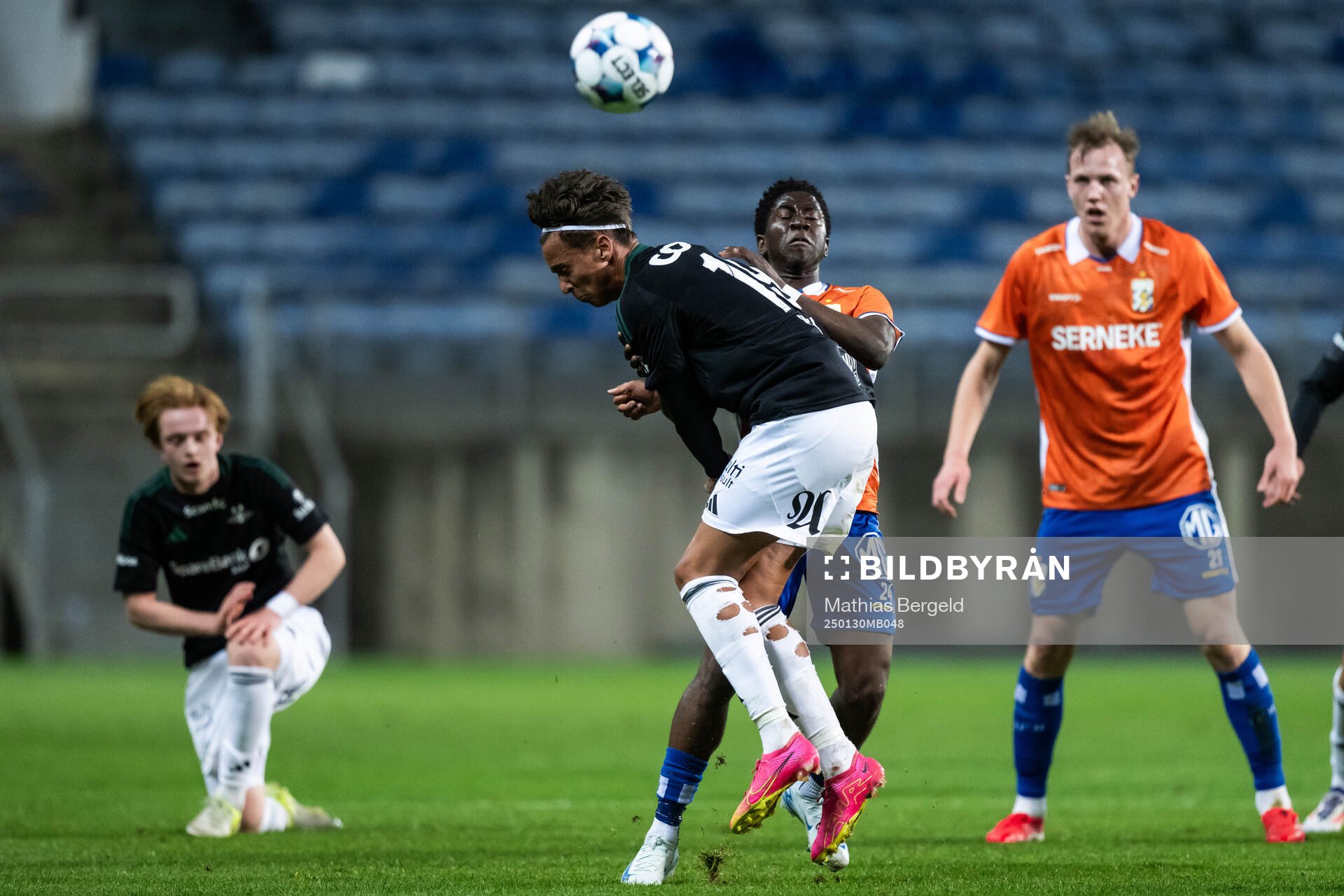 Adrian Pereira of Rosenborg and Abundance Salaou of IFK