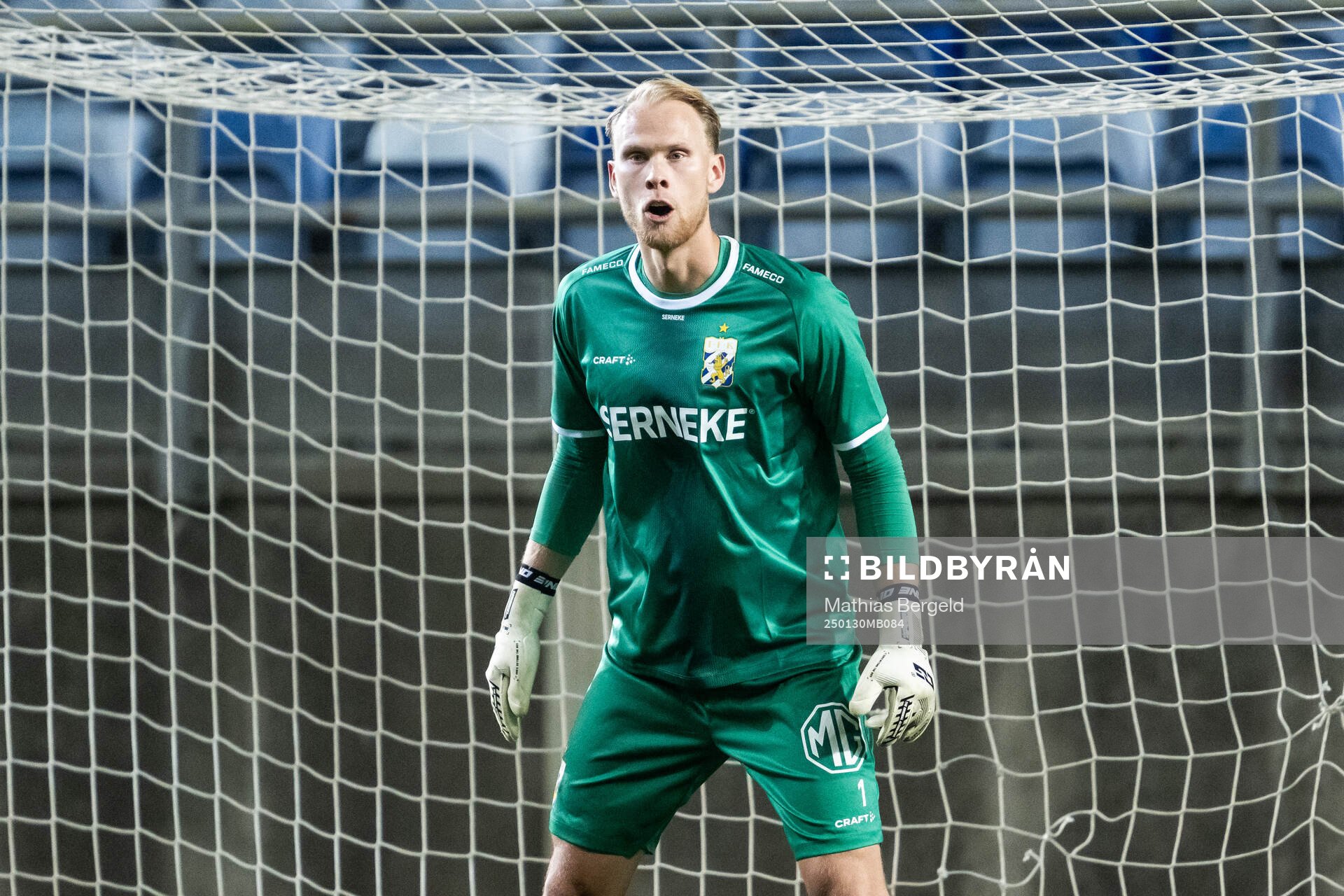 Goalkeeper Pontus Dahlberg of IFK Göteborg