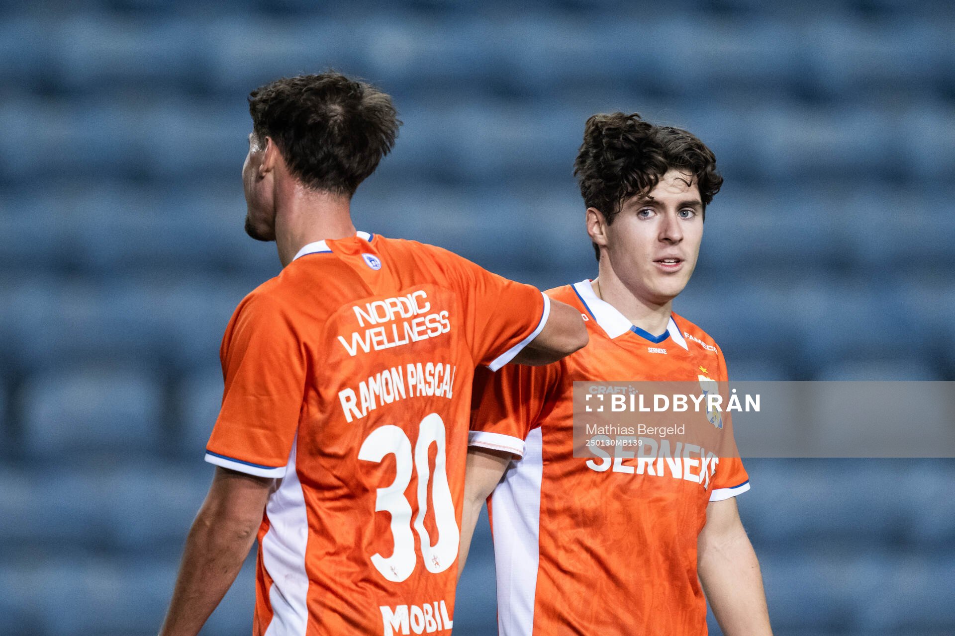 Ramon Pascal Lundqvist and Eman Markovic of IFK Göteborg