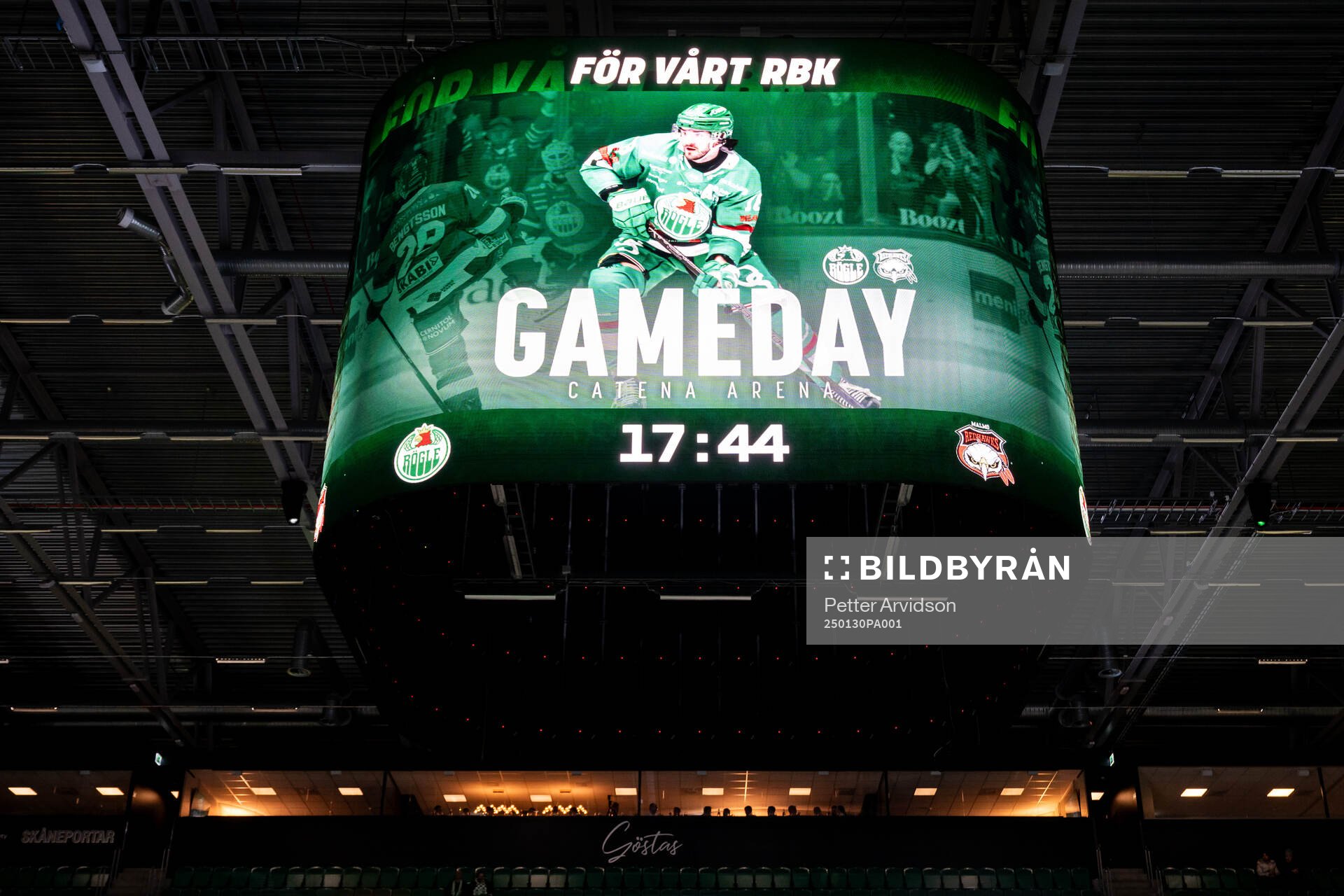 Jumbotronen i Catena Arena