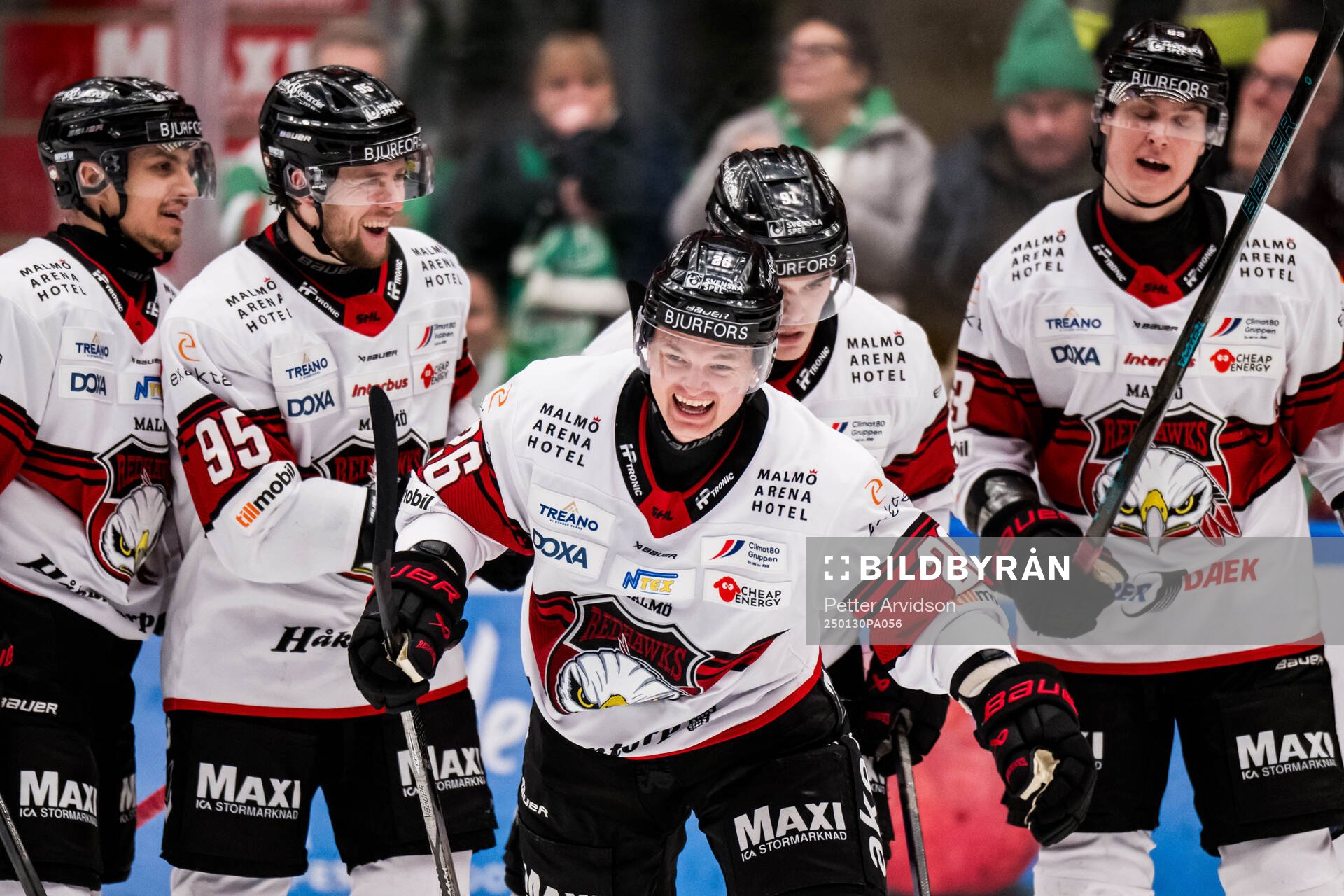 Malmö Redhawks Teemu Kivihalme jublar