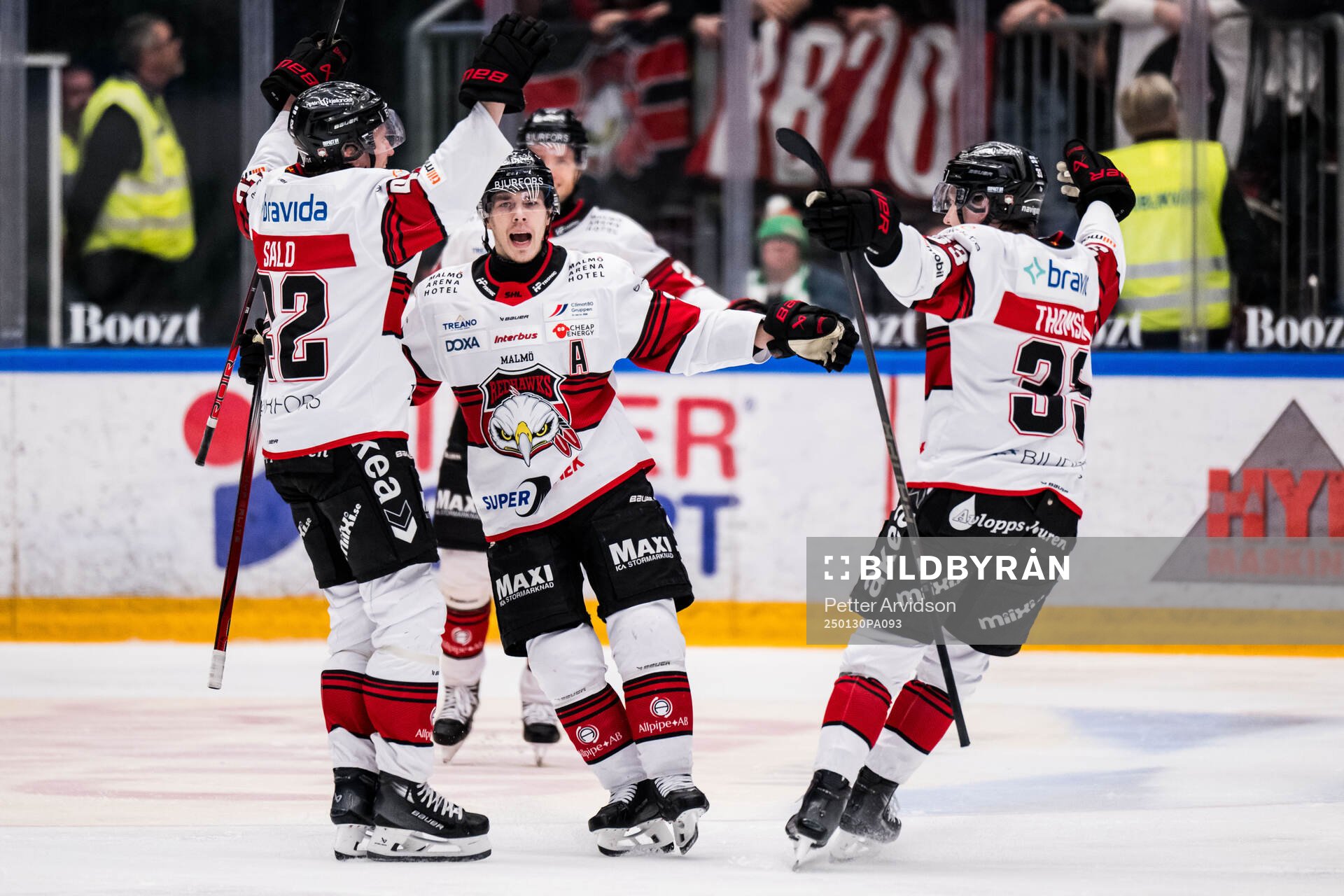 Malmö Redhawks Henrik Haapala jublar