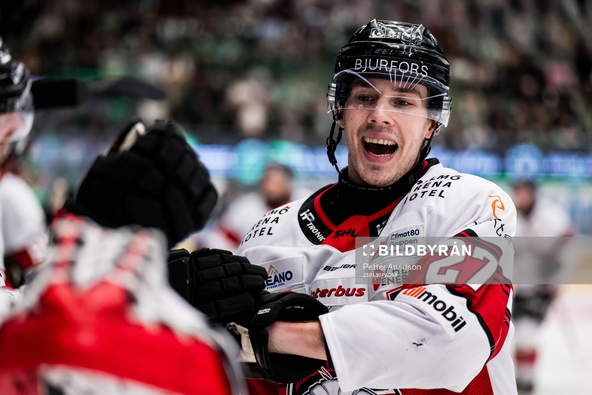 Malmö Redhawks Henrik Haapala jublar