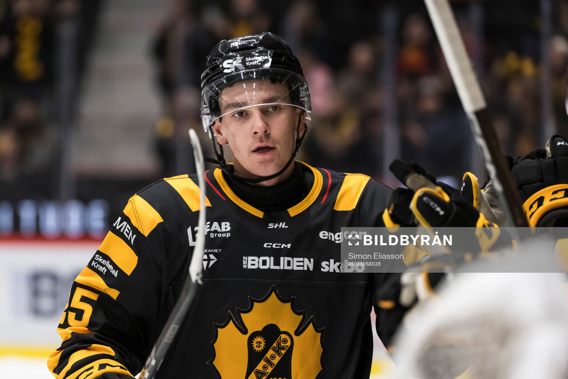 Skellefteås Pontus Johansson jublar