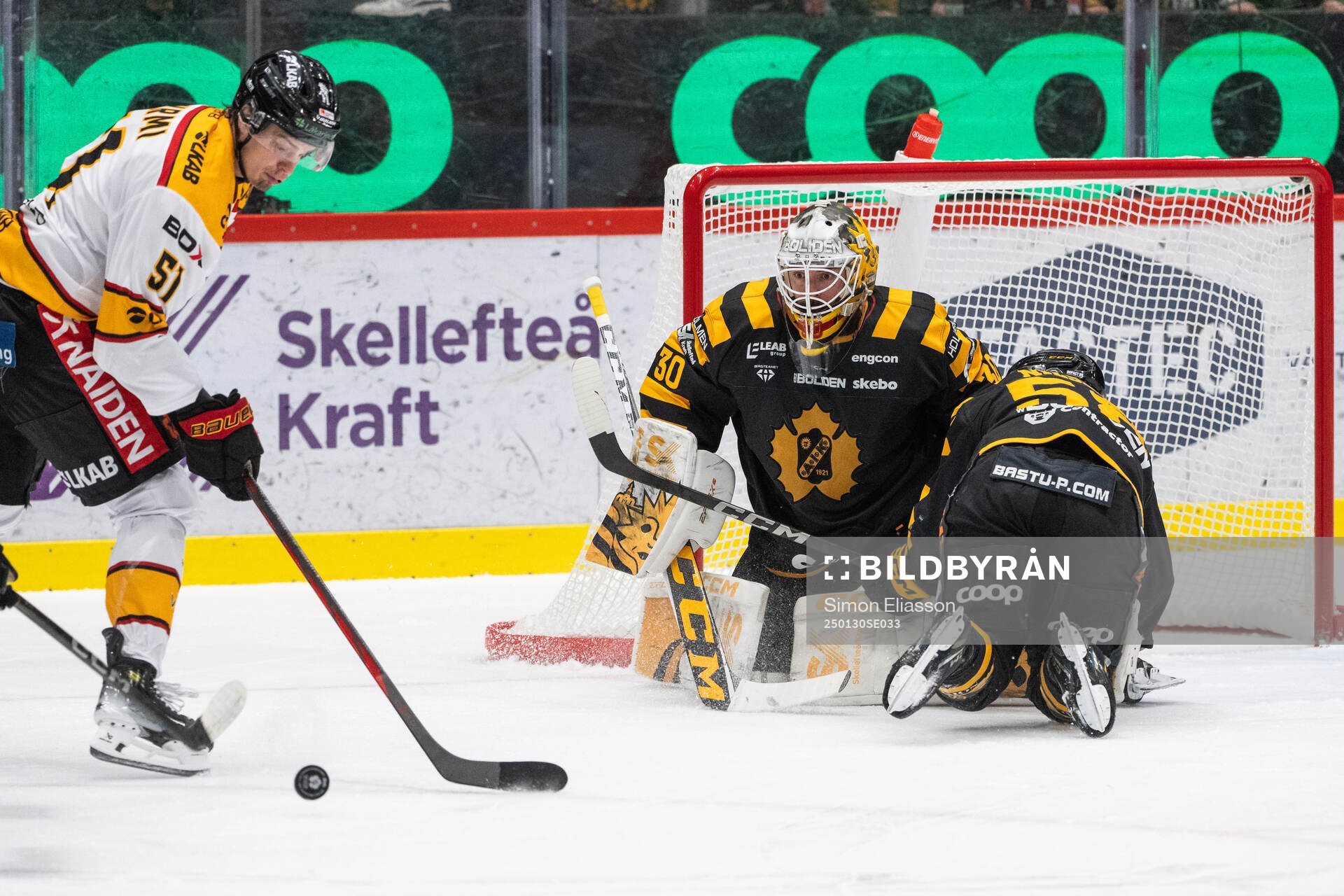 Skellefteås målvakt Gustaf Lindvall