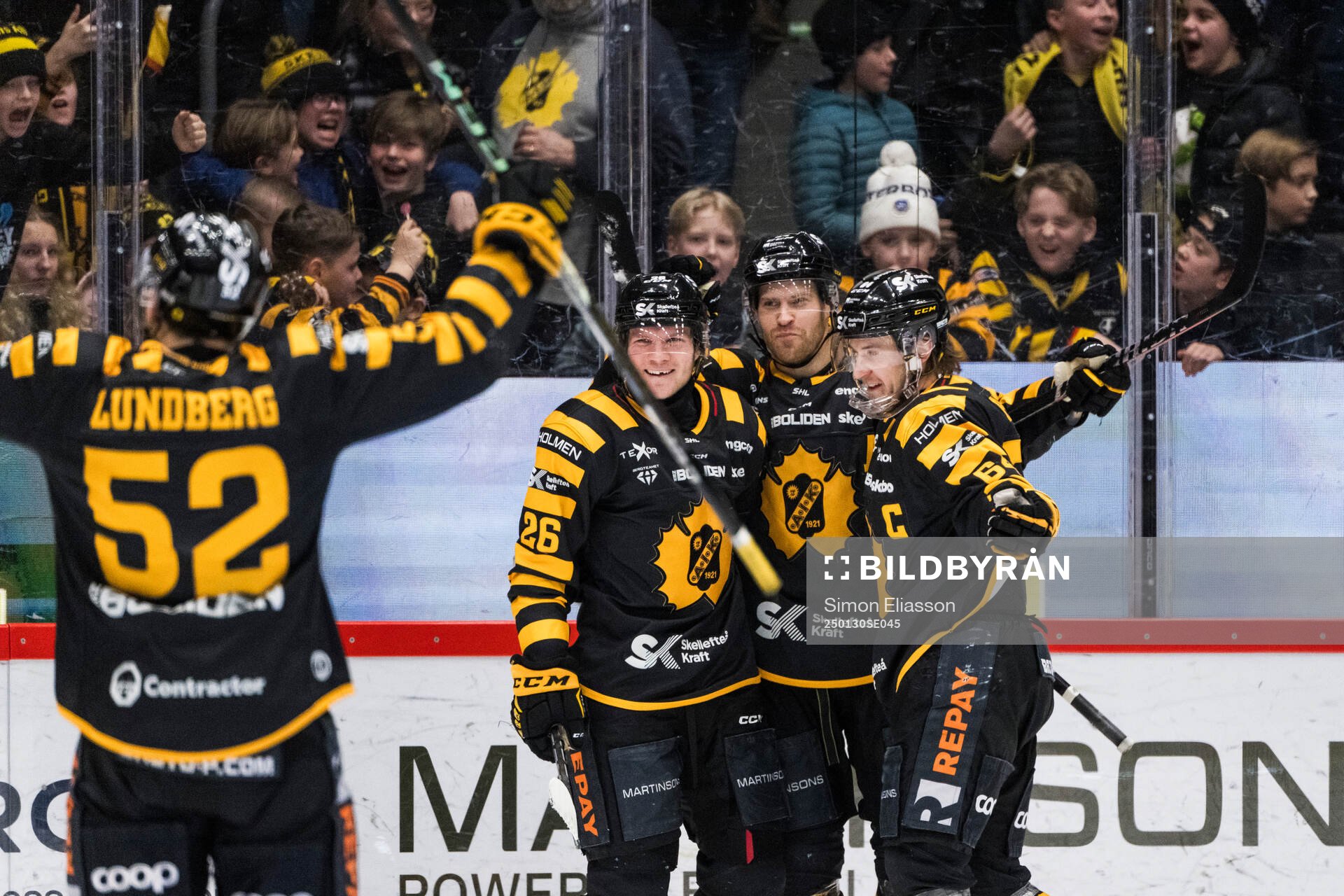 Skellefteås Oscar Lindberg jublar