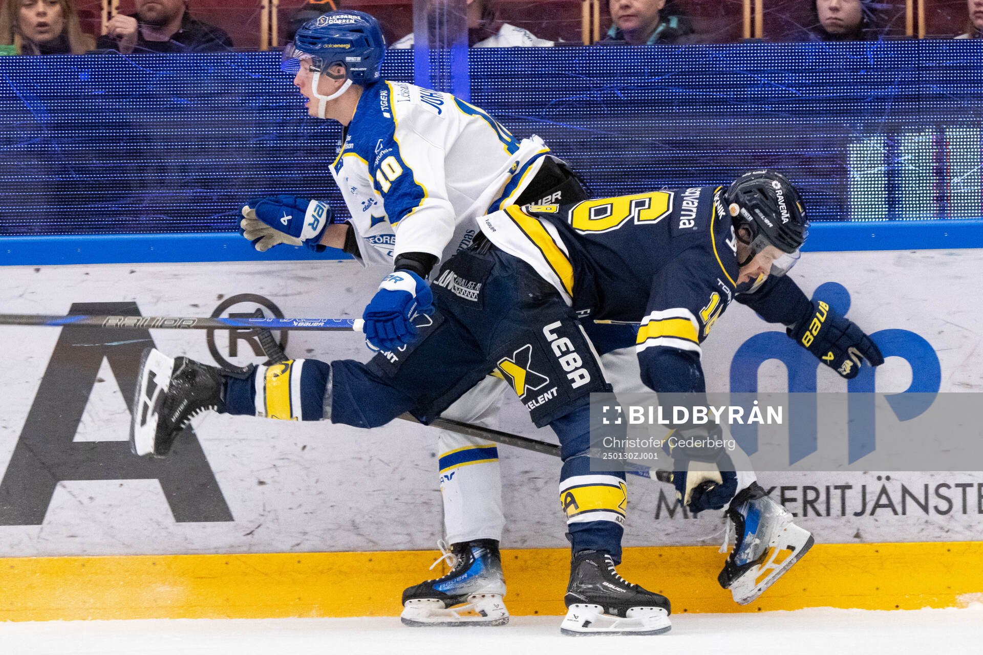 Leksands Anton Johansson och HV71s Tanner Kero