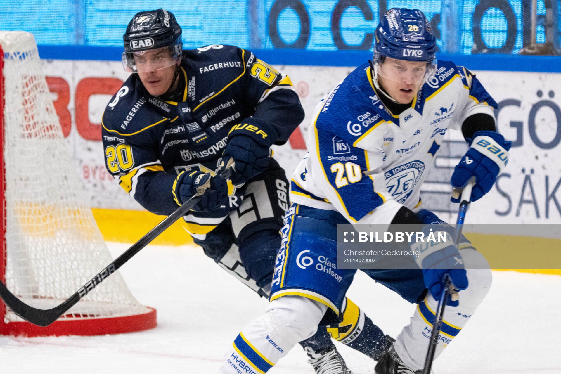 HV71s Andre Petersson och Leksands Axel Rindell