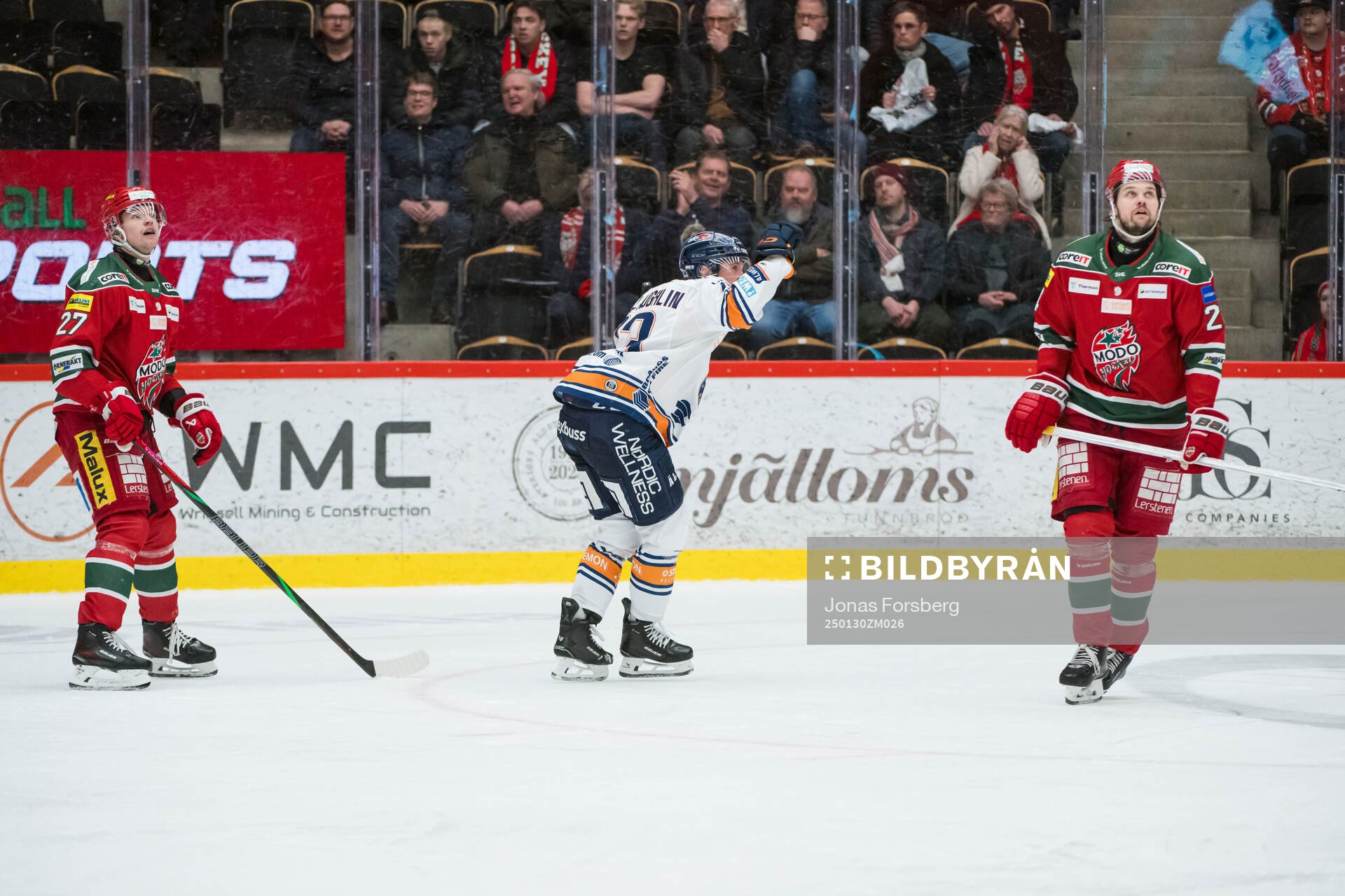 Växjös Dylan McLaughlin jublar
