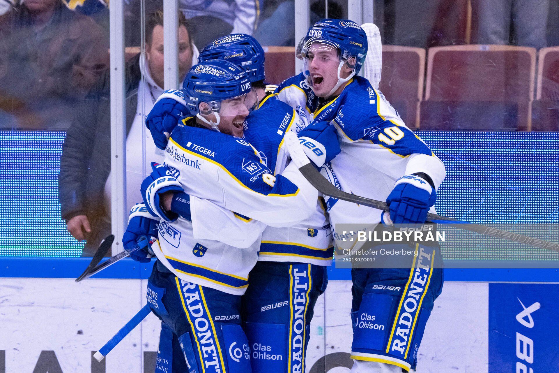 Leksands Matt Caito, Peter Cehlarik och Anton Johansson