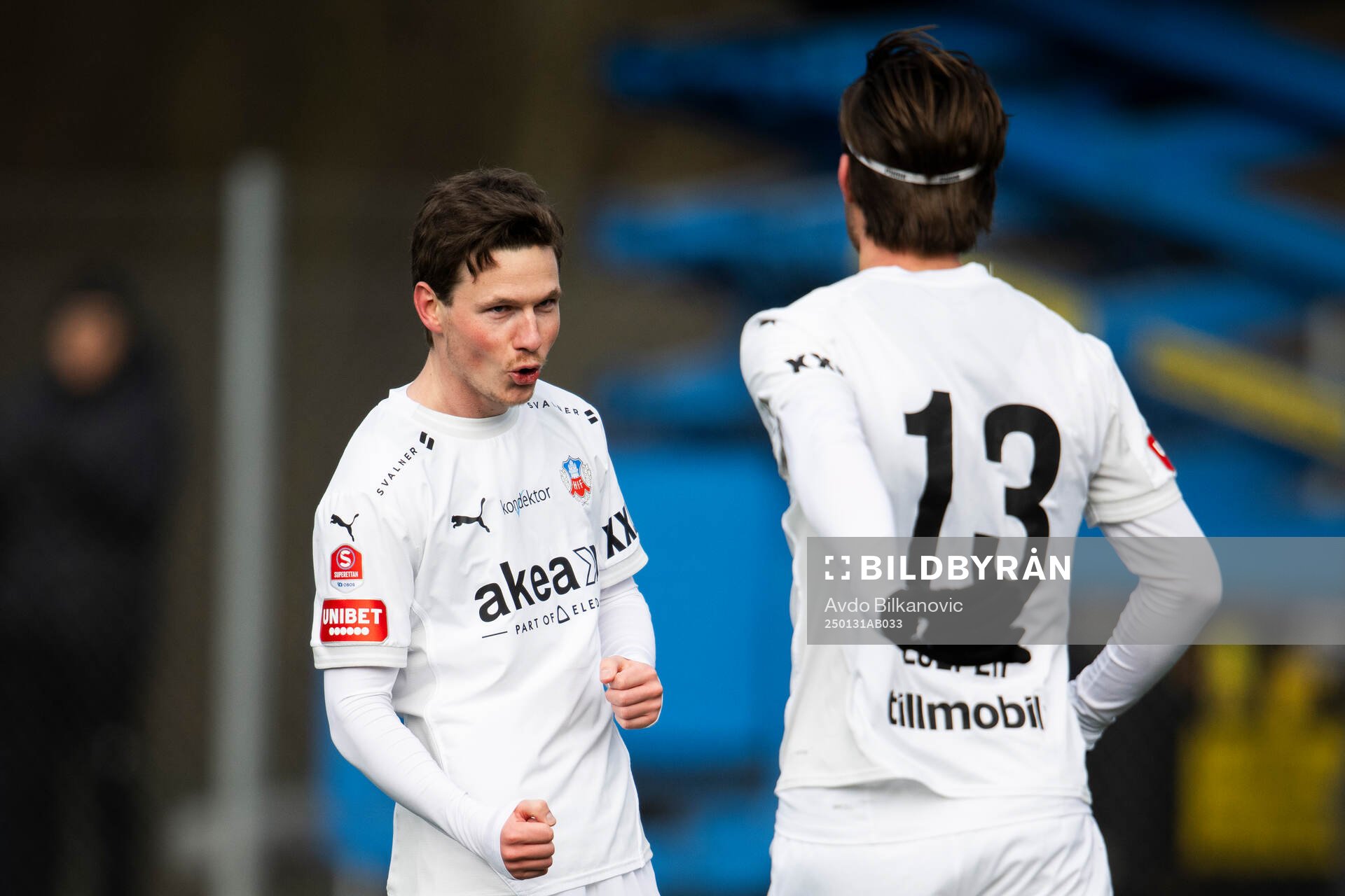 Helsingborgs Max Svensson och Wilhelm Loeper jublar