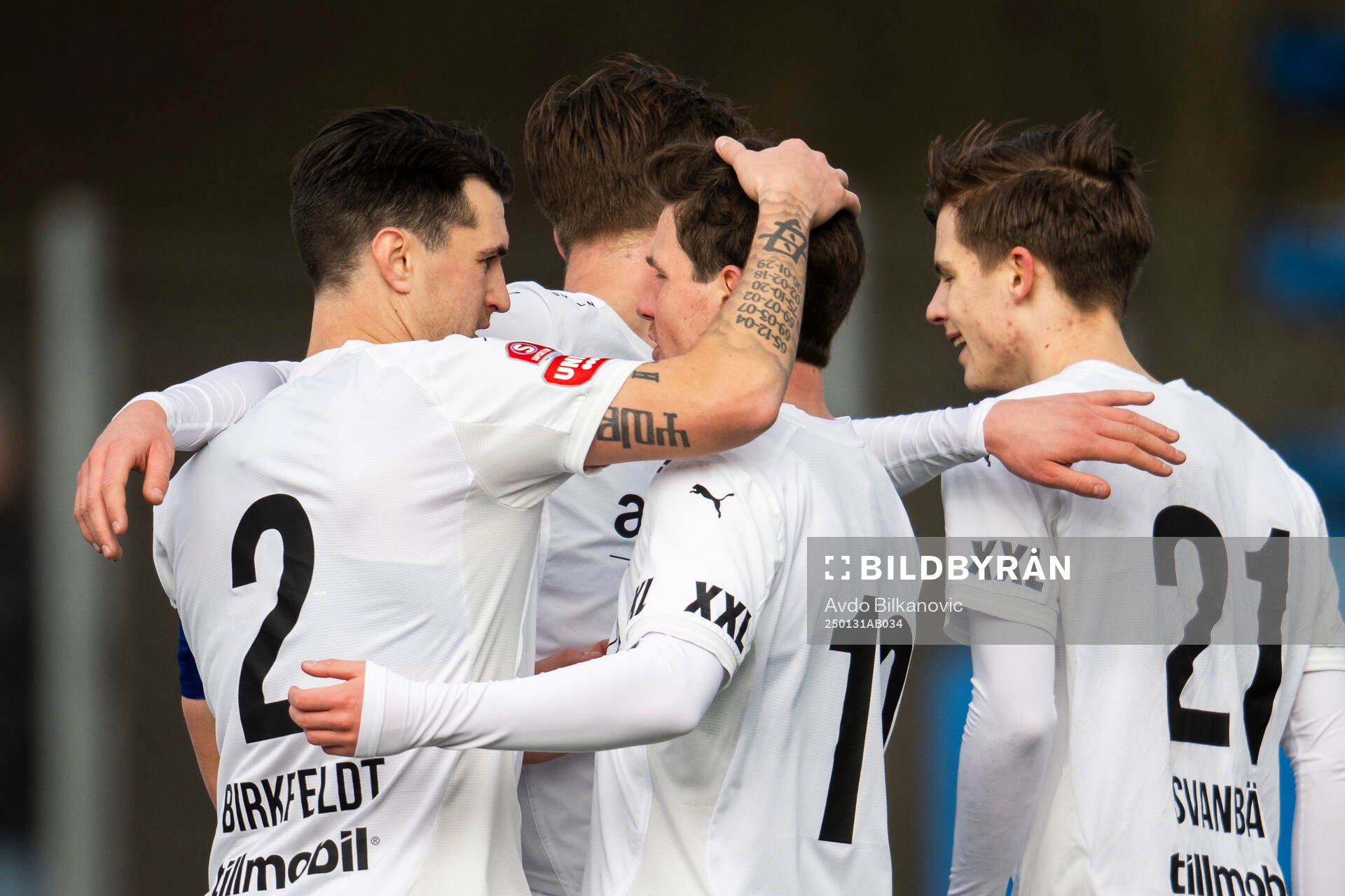 Helsingborgs Max Svensson och Jon Birkfeldt jublar