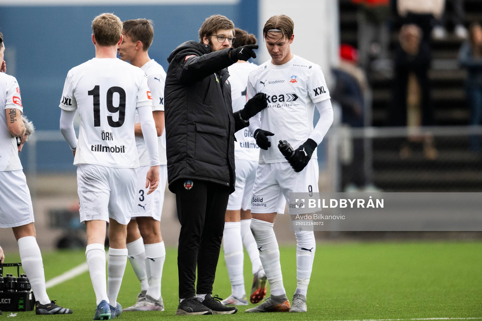 Helsingborgs assisterande tränare Max Lindén och Taylor