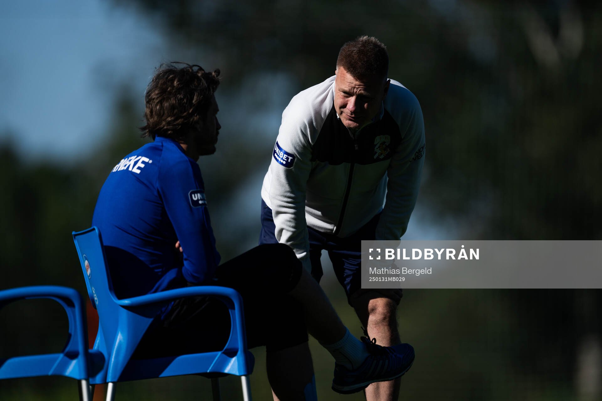 Gustav Svensson och tränare Stefan Billborn